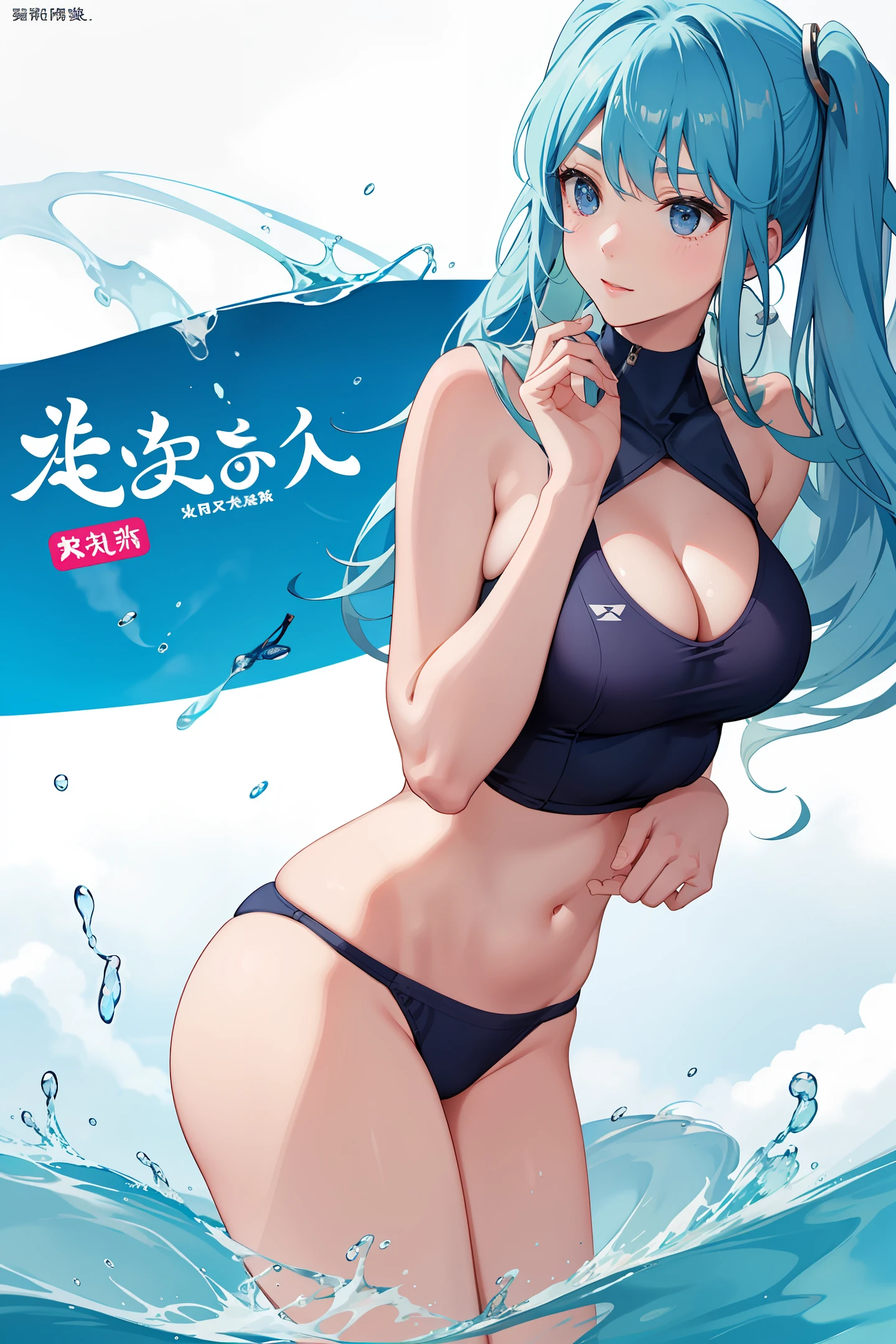 swim wears,比基尼,Expose the the clitoral,Two-dimensional,Another person was touching the girl's panties,