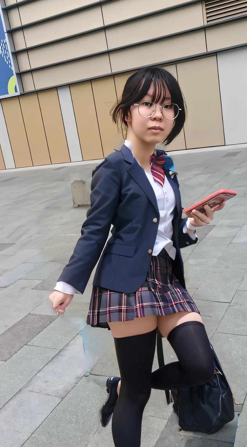 JK,Girls' High School Uniforms，white stockings，adolable