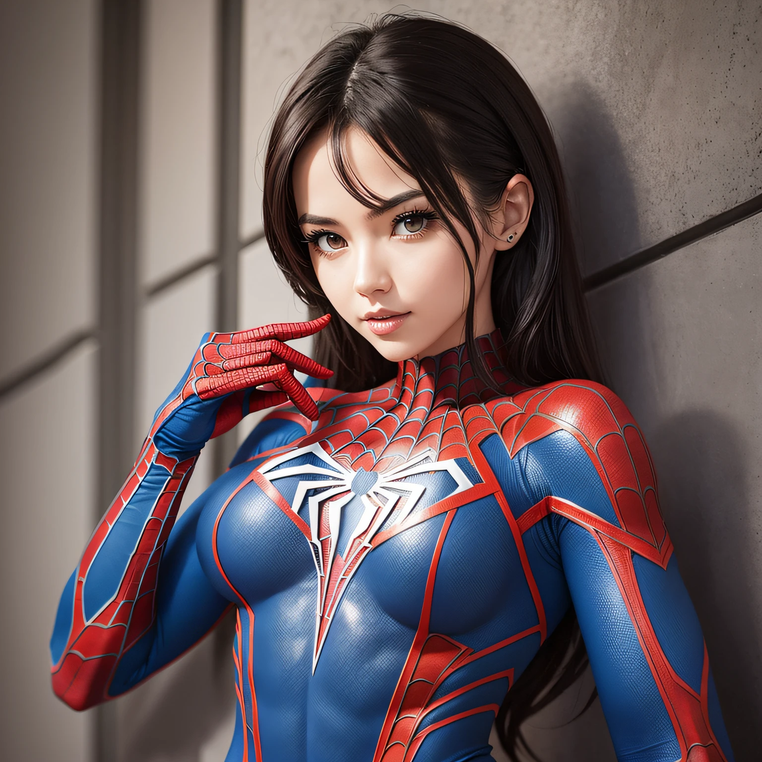Spider-Man costume short hair girl --auto