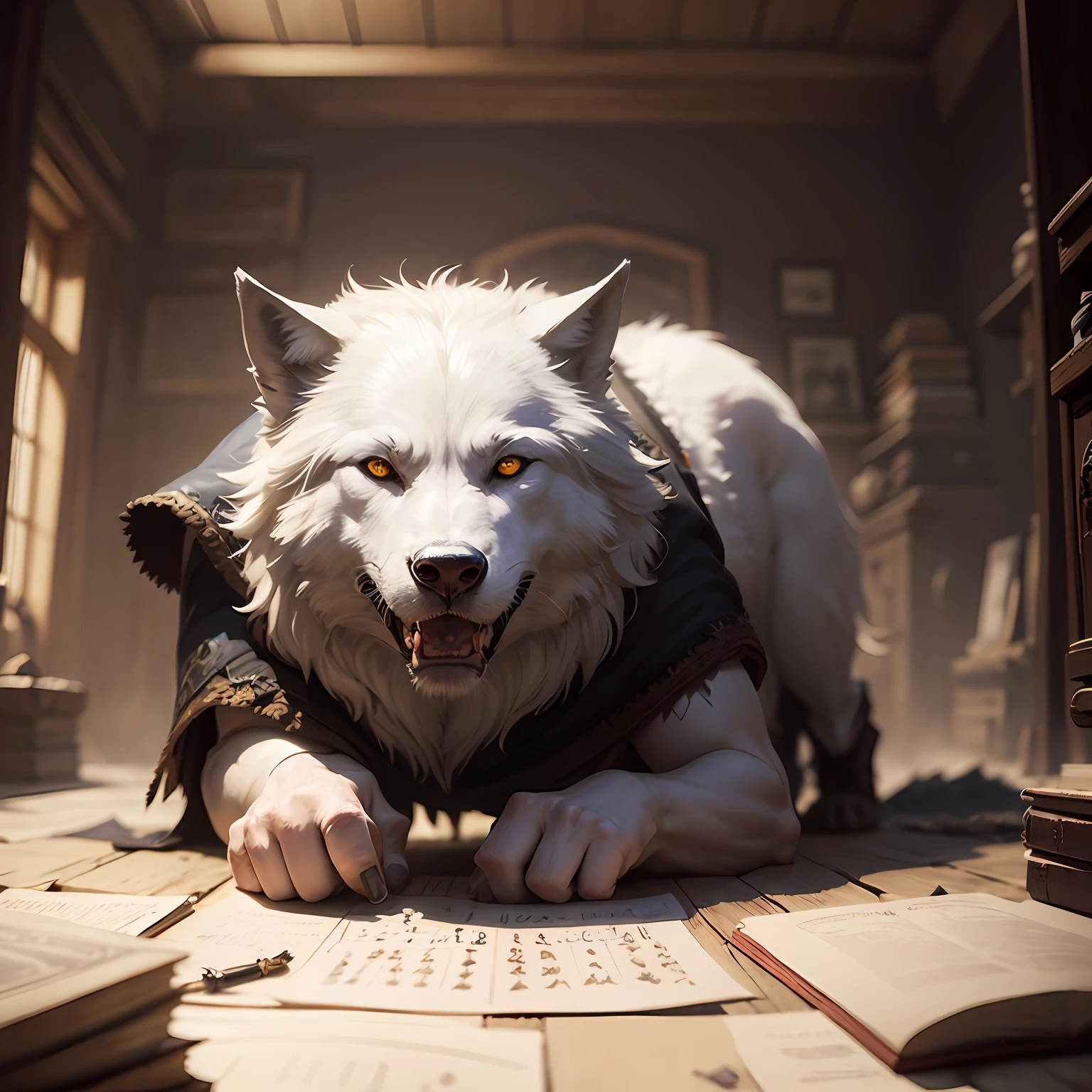 white wolf,Orc symbaroum --auto