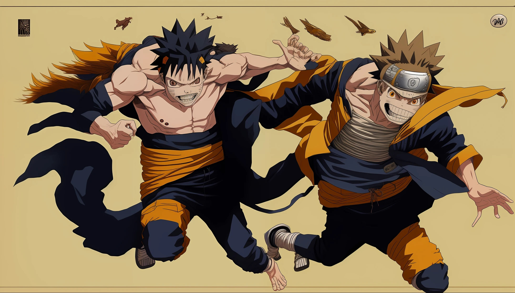 Naruto，Ape flying Asma，Wearing a naked