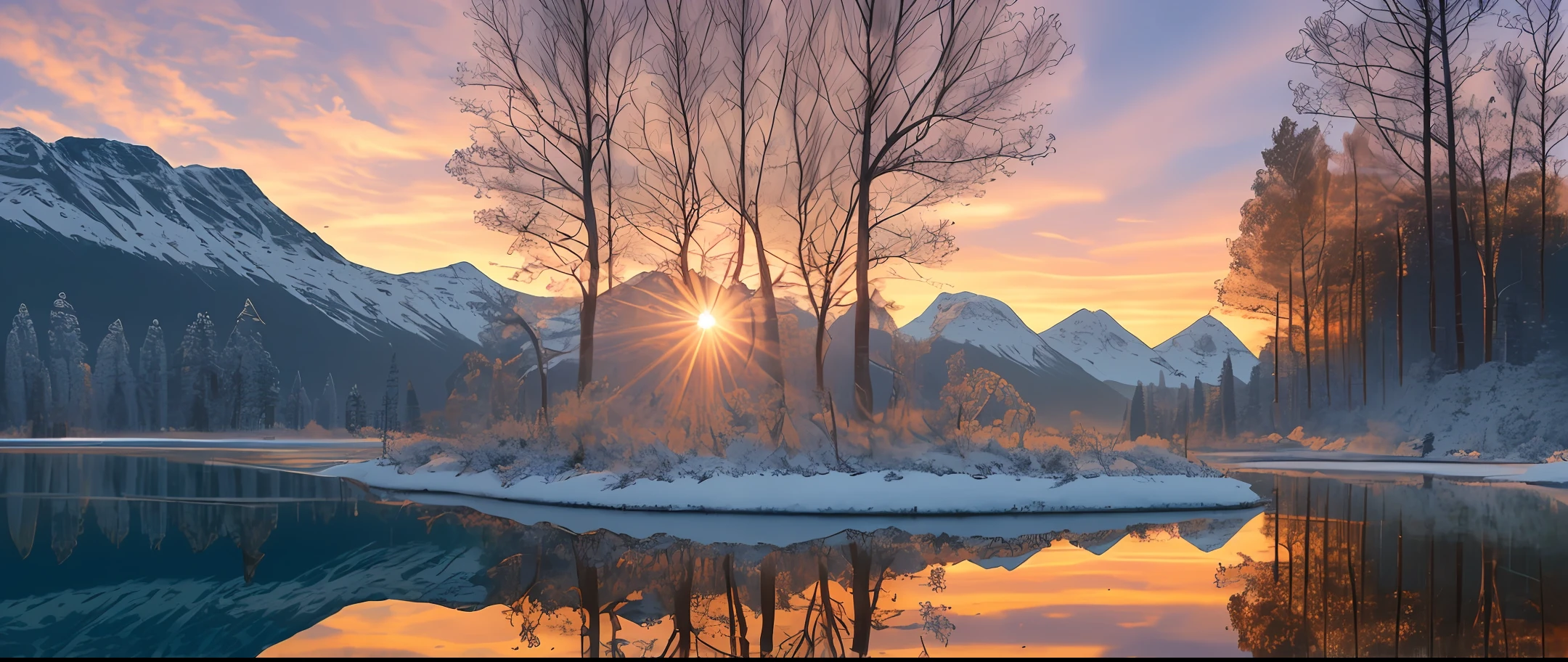 The rising sun rises in the east