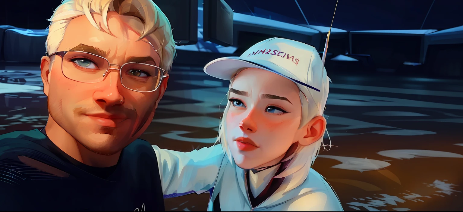 ((Masterpiece)), (Cinematic Lighting), gwen_stacy close-up, beautiful stylized illustration, side-cut, asymmetrical blonde hair, with incredibly detailed blue eyes and a beautiful delicate face, lips parted, shaved head on one side of her head, bare shoulders, relaxing in the city, overlooking, Jeremy mann, Sandra Chevrier, and Dave McKean Richard Avedon and Maciej Kuciara, high detail, 8k, SamdoesArt style