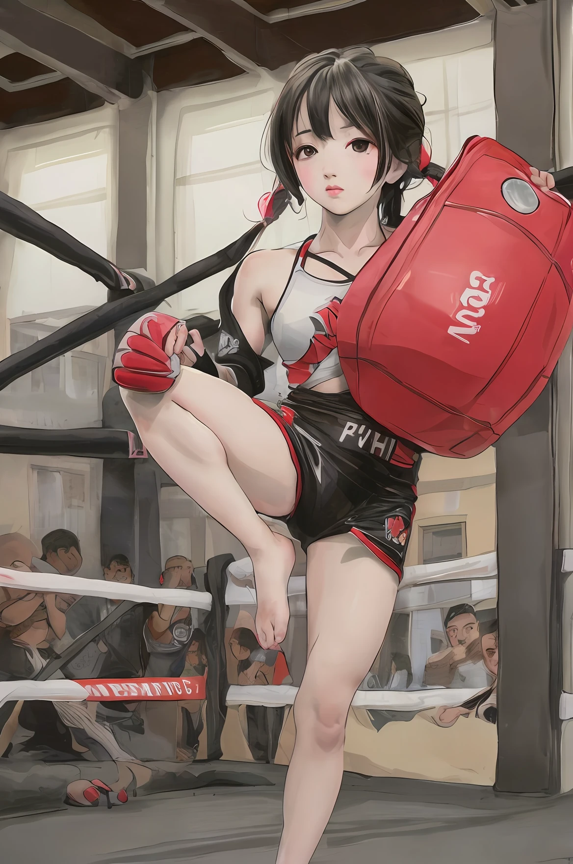 Girls' mixed martial arts,Barefoot,Oriental Maiden