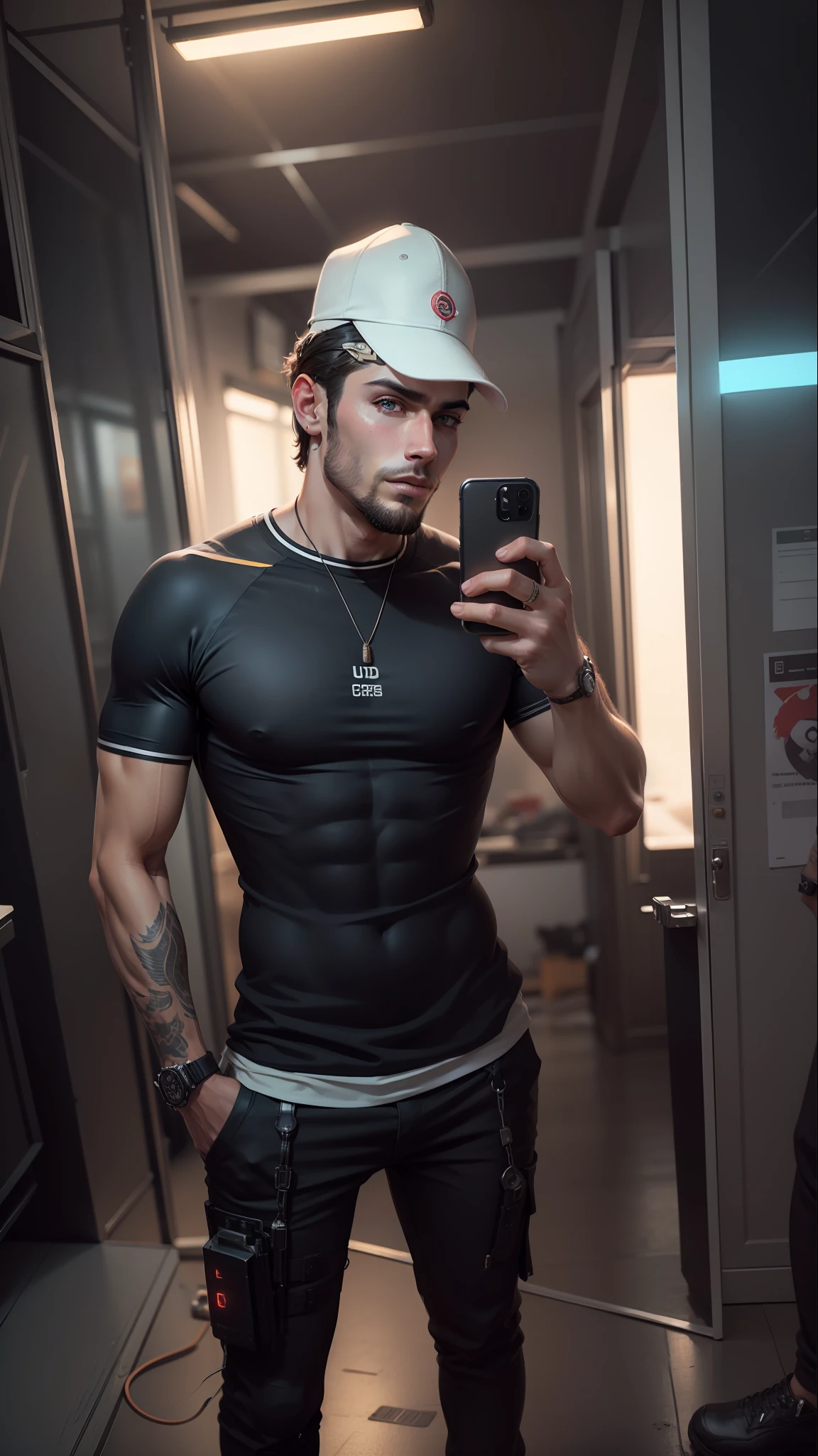 Change background cyberpunk handsome boy, realistic face, 8k, ultra realistic
