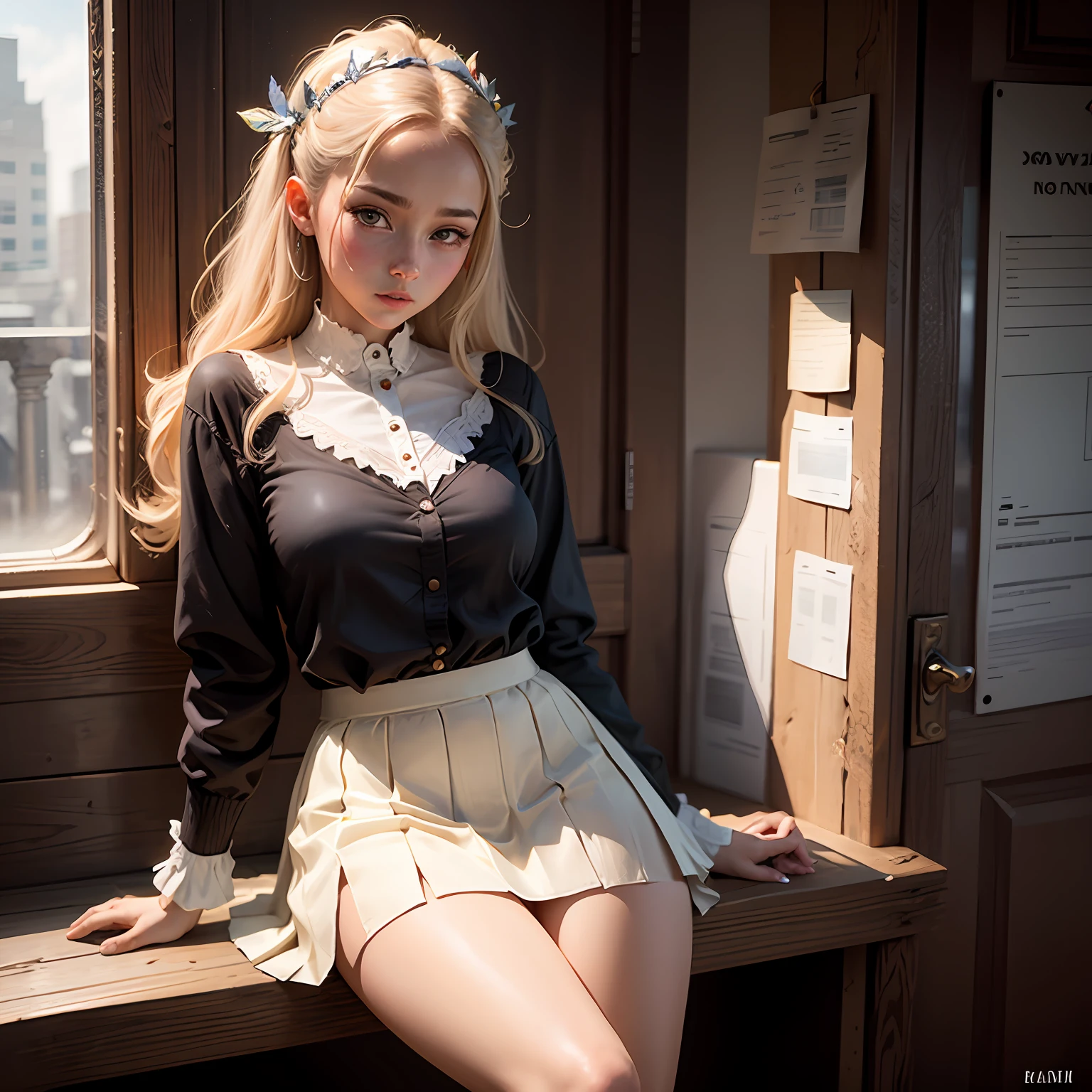 Realistis，goddes，white  skirt --auto