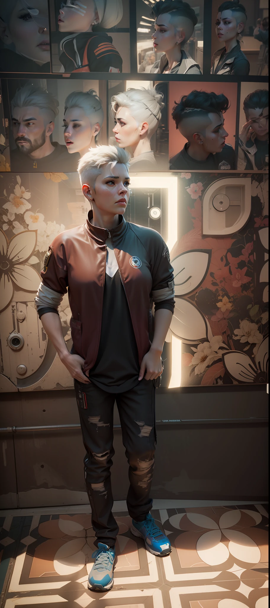 ((Best quality)), ((masterpiece)), (detailed:1.4), 3D, an image of a beautiful cyberpunk female,HDR (High Dynamic Range),Ray Tracing,NVIDIA RTX,Super-Resolution,Unreal 5,Subsurface scattering,PBR Texturing,Post-processing,Anisotropic Filtering,Depth-of-field,Maximum clarity and sharpness,Multi-layered textures,Albedo and Specular maps,Surface shading,Accurate simulation of light-material interaction,Perfect proportions,Octane Render,Two-tone lighting,Wide aperture,Low ISO,White balance,Rule of thirds,8K RAW, mail