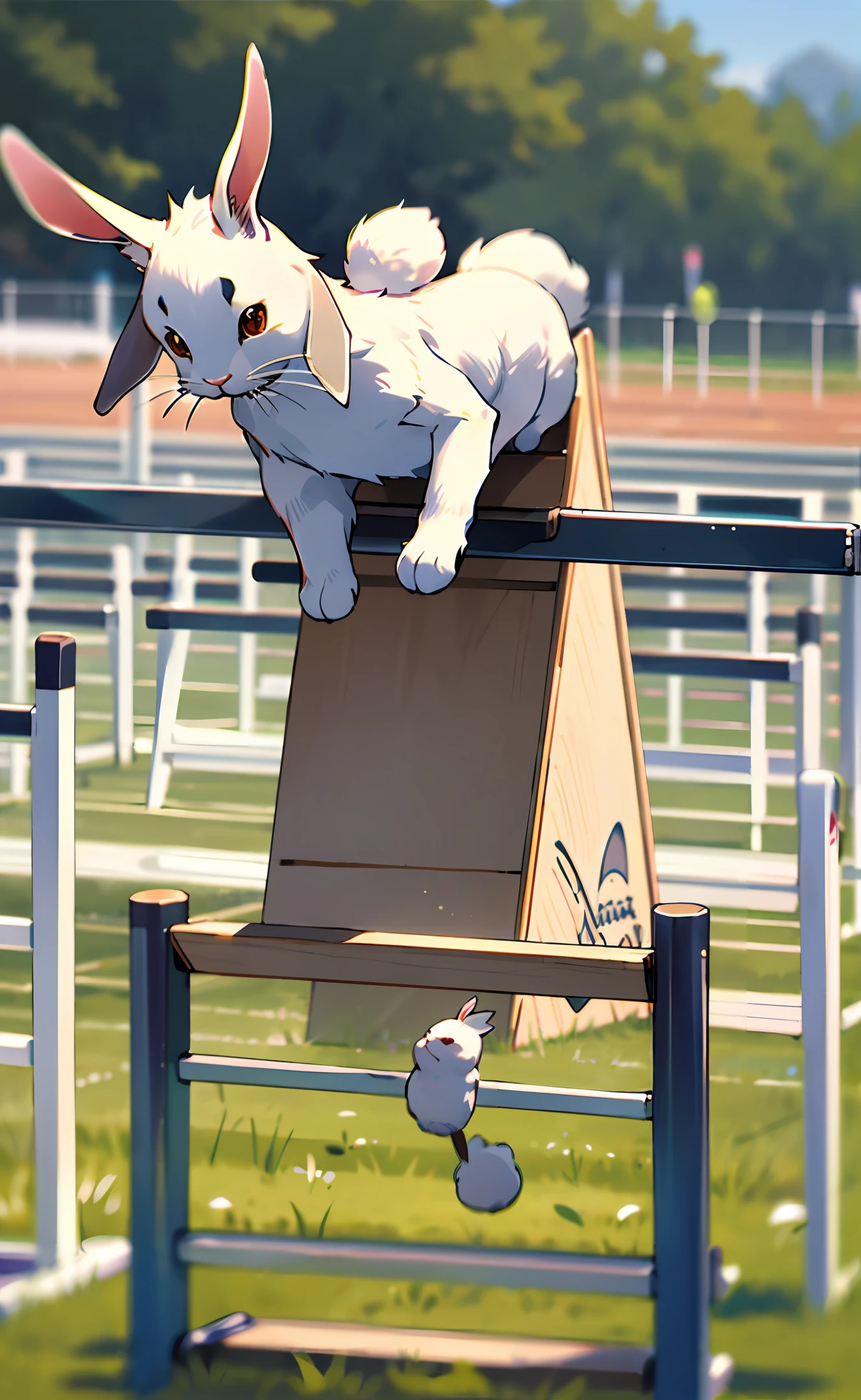 Rabbit in the hurdle