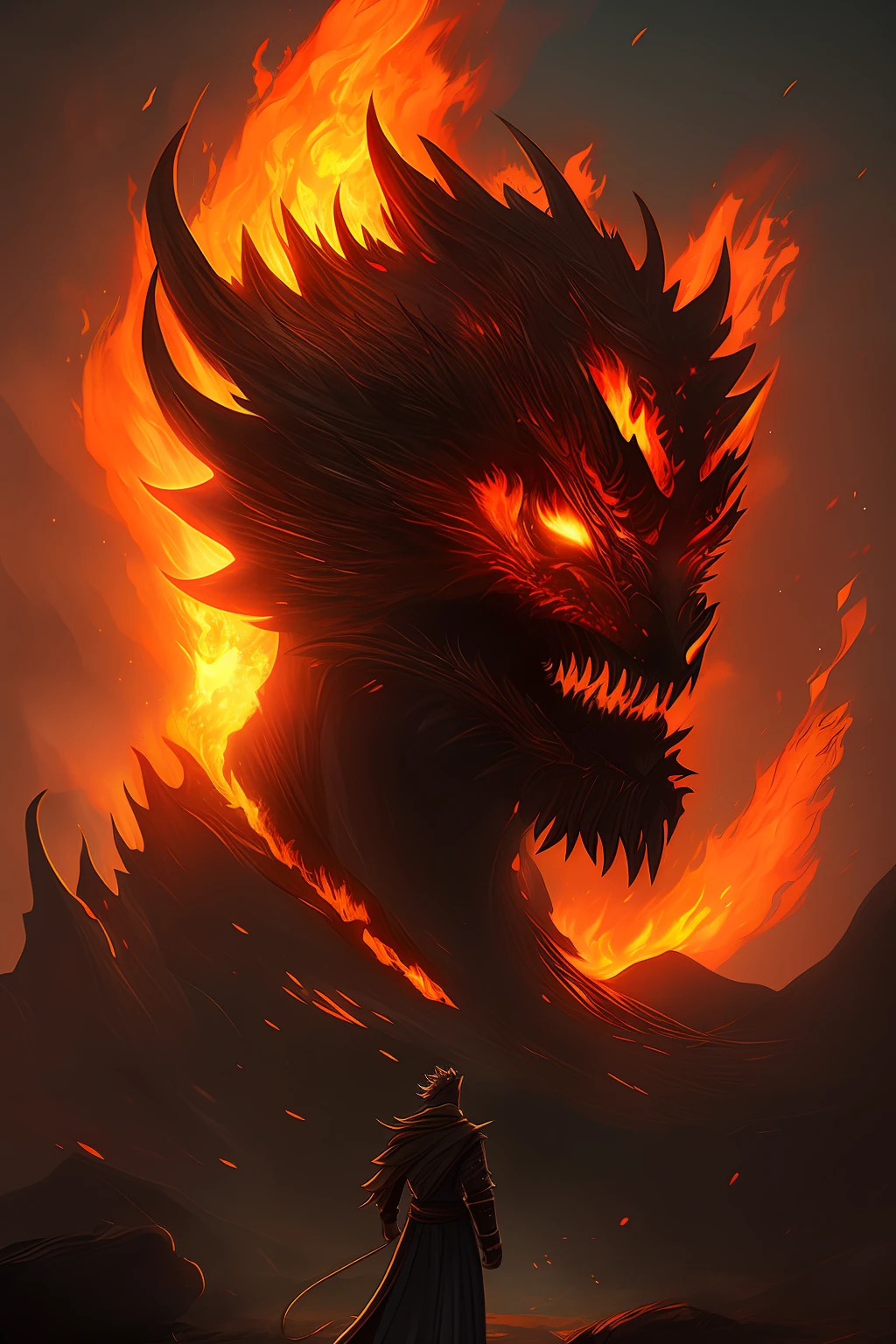 Flame Dragon Man