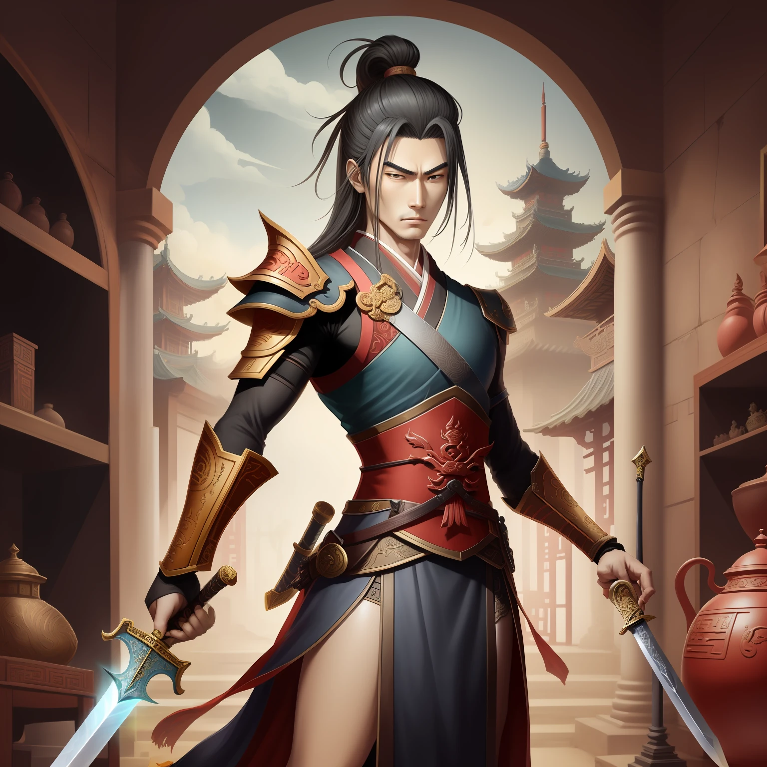 Cards,The sword,Oriental antiquity,Xianxia,NOhumans,Card border