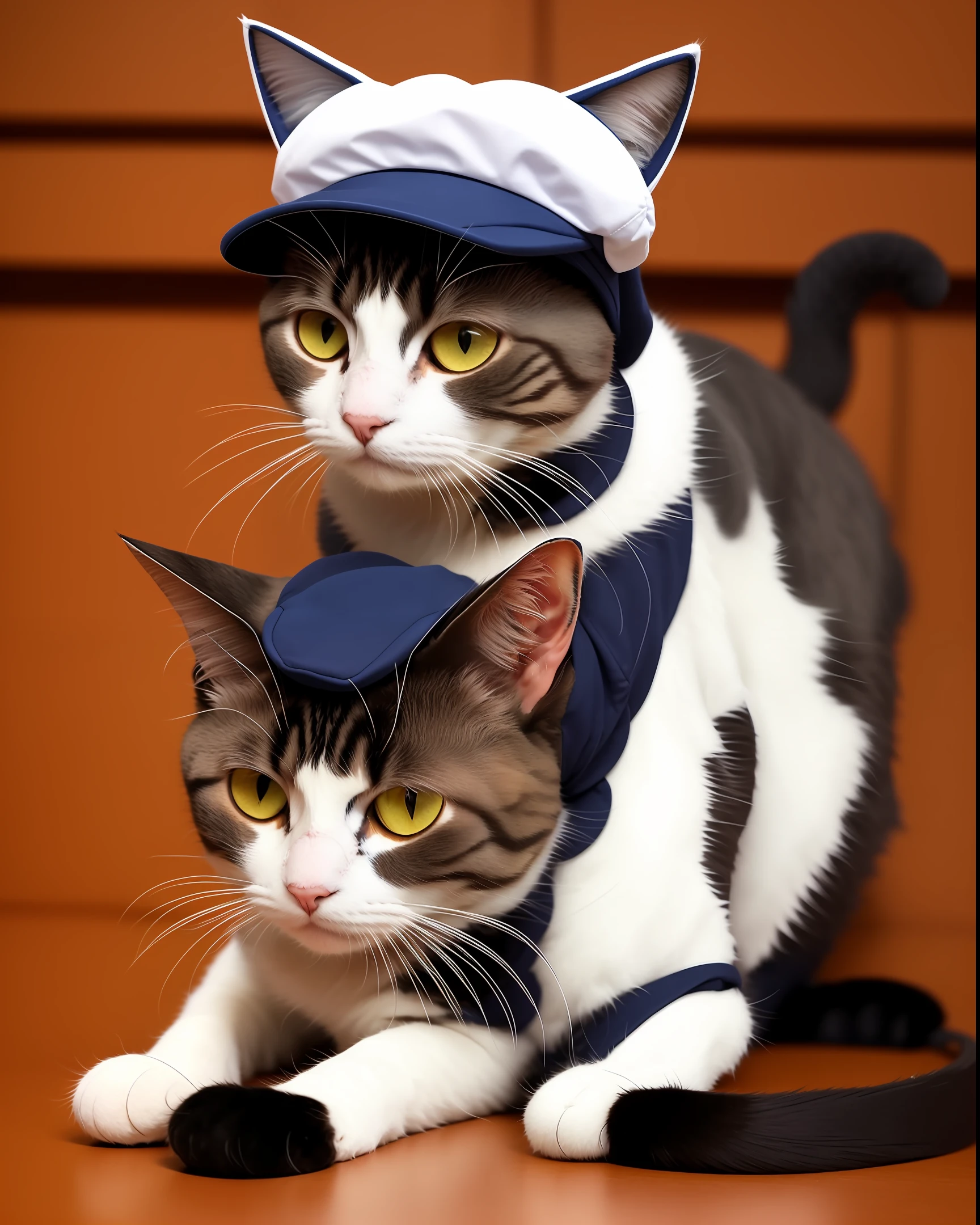 cat wear hat