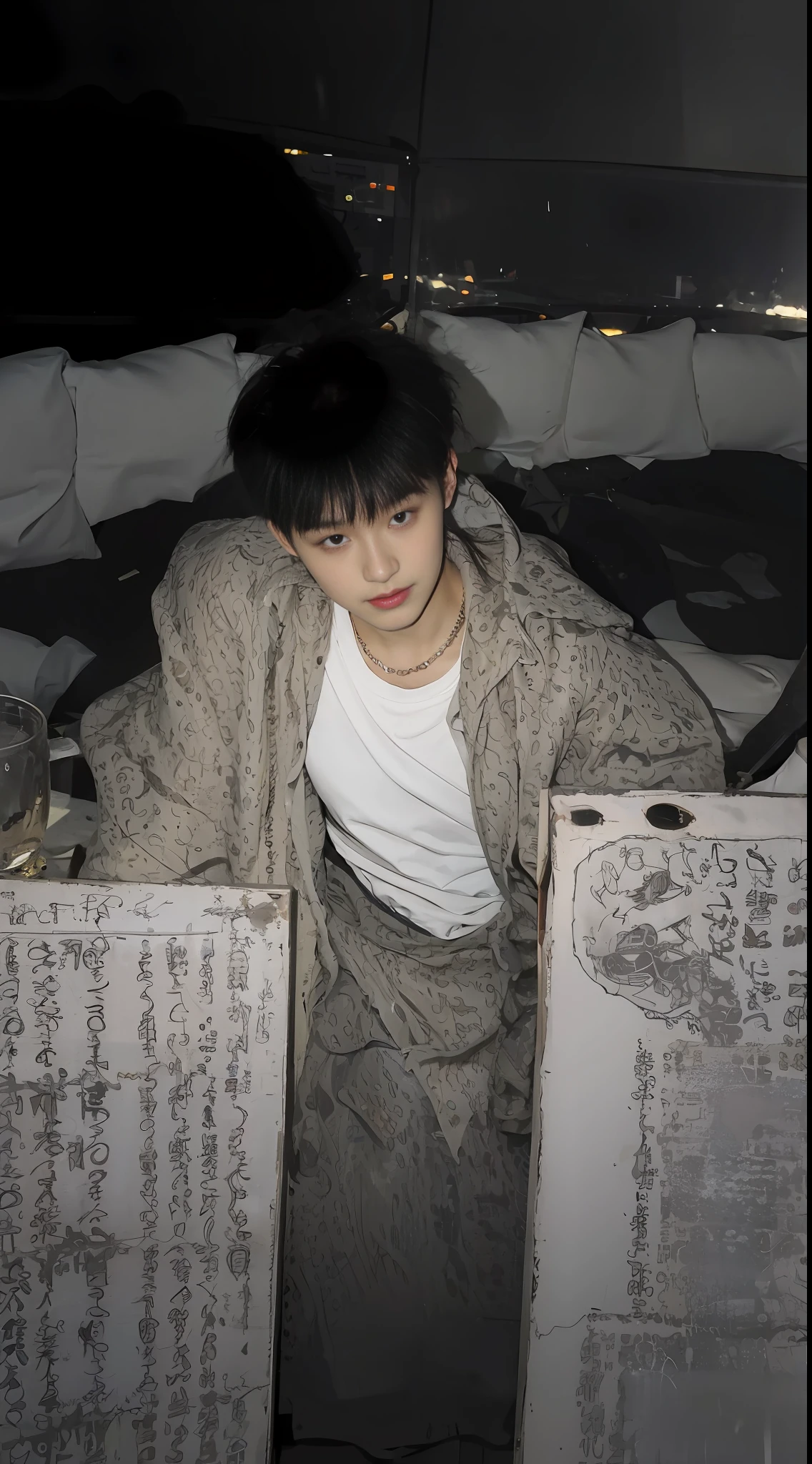 (Handsome Chinese guy:1.5),A male,Fashionable outfits,in class room,Realistic photographs of him,wearing a formal dress,Brush cut,Textured skin,looks into camera,18-year-old boy,Studio,danshi koukousei,Mannequin,Long-legged queer academy,Muscle role,Perfect shadow body,Gigachad muscle,The trend is at CGSTATION,Hero male pose,