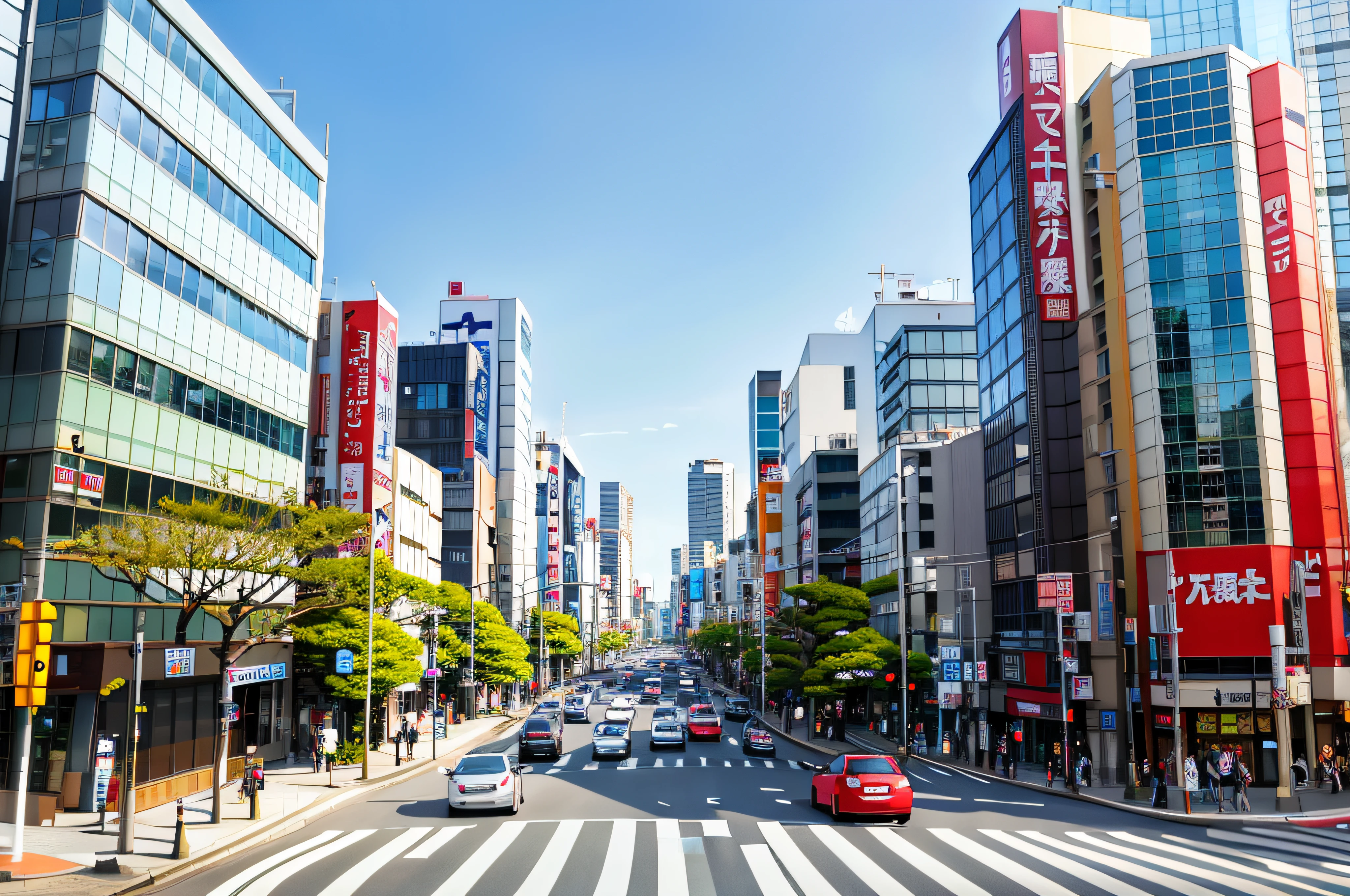 Araffle view of busy city streets with cars and pedestrians, japanese downtown, tokyo streets, tokyo akihabara street cityscape, on tokyo street, Tokyo street background, toyko, photograph of the city street, In the streets of Tokyo, japanese city, in Tokyo under, tokio city, japanese street, TOKYOcty, in a tokyo street, Modern Tokyo