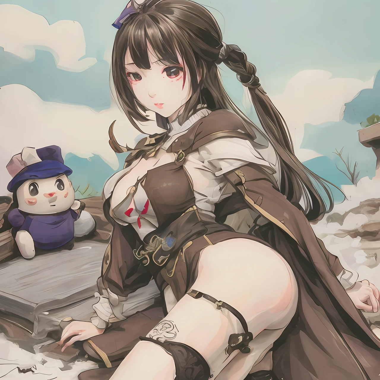 ancient wind,one-eyed,female pervert,adolable