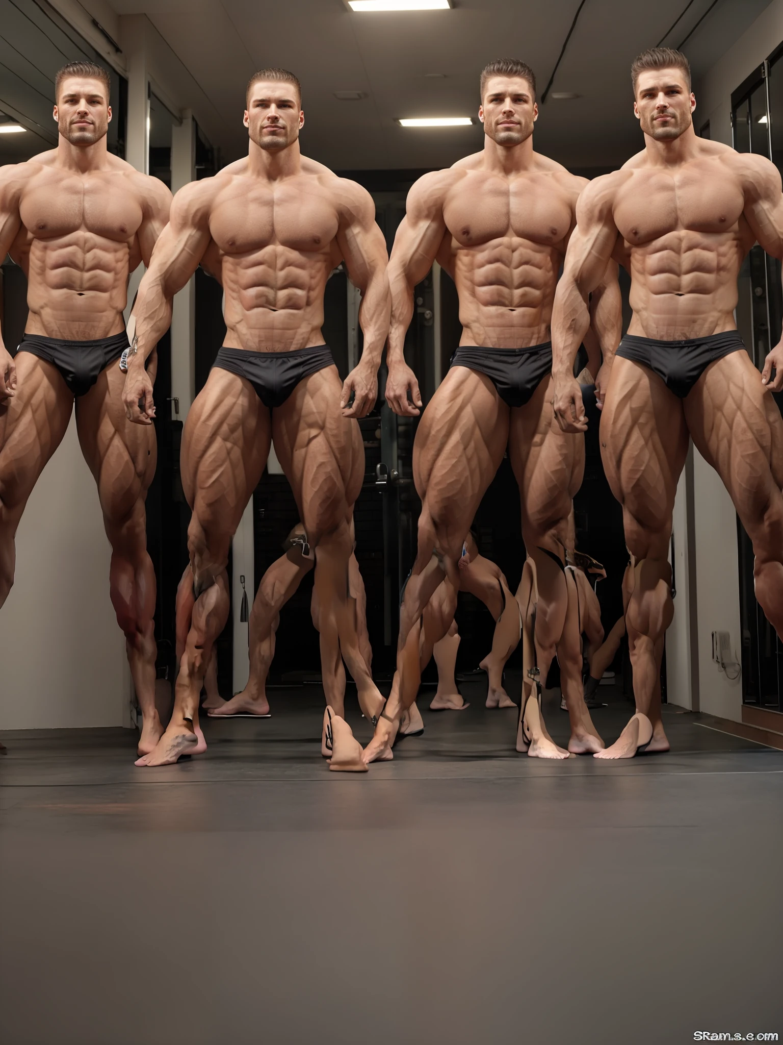 muscle men,Naked