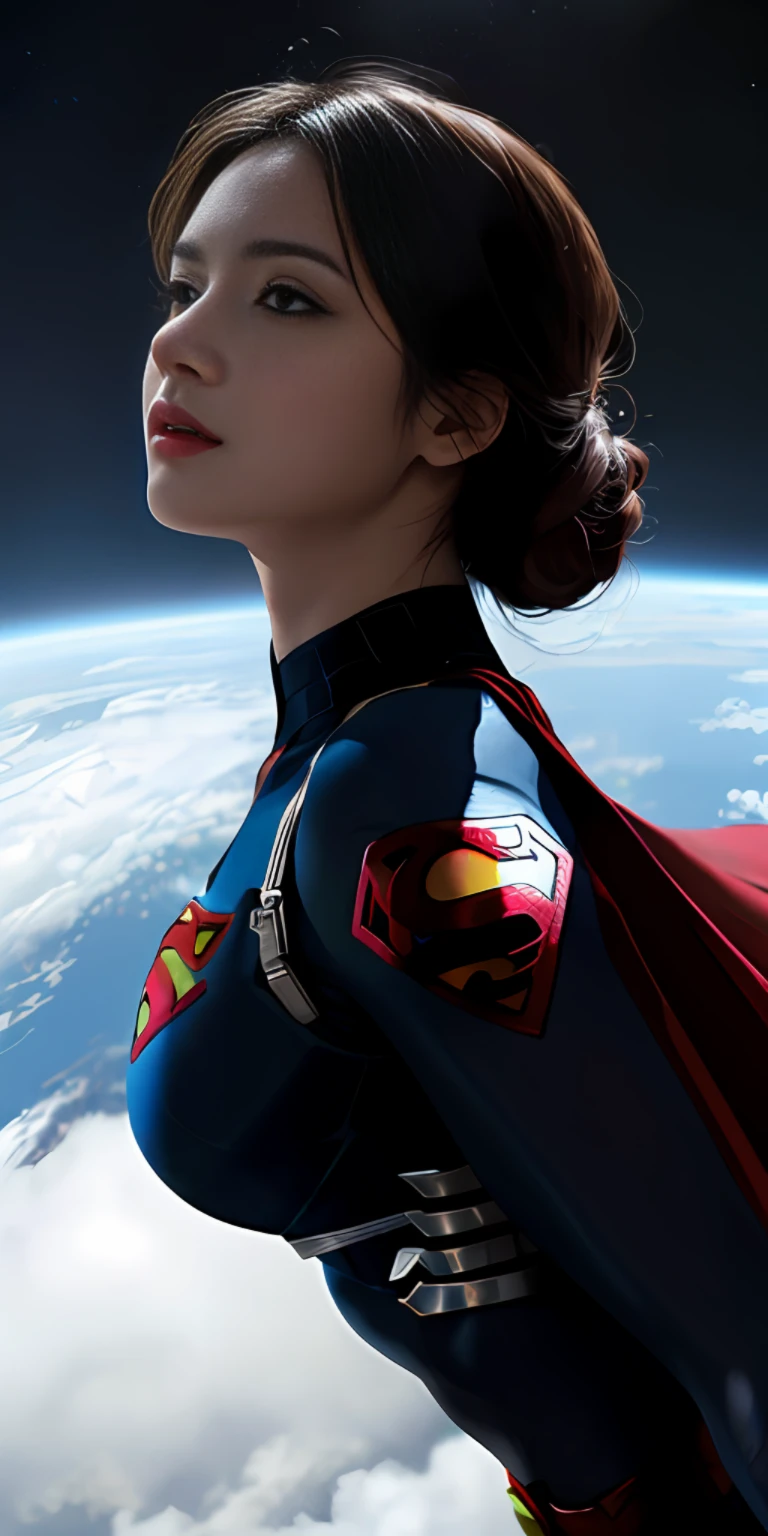 （1girll：1.3）， 独奏， （（（very vey very detailed face））），（（very detailed eyes and faces））），beatiful detailed eyes，Body parts__，offcial art，Unified 8k wallpaper，ultra-detailliert，Beautiful and beautiful，big breasts beautiful，tmasterpiece，best qualtiy，primitive，tmasterpiece，ultra fine photos，best qualtiy，超高分辨率，photorealistic realism，rays of sunshine，full-body portraits，stunningly beautiful，，dynamicposes，delicated face，Vibrant eyes，（From the front side）， she is in a spider-man suit，Red and black color scheme，arachne，详细的脸，Untidy，opulent，milkyW，highly detailedskin，Realistic details of skin，Visible pores，Clear focus，volume fog，16k UHD，digital SLR camera，high qulity，filmgrain，White skin of the，photo-realism，DL，A huge metropolis of the dystopia of the future， semi transparent，Azure earth background，Fly in space，Reach forward with your hand，Wearing a Superman cape