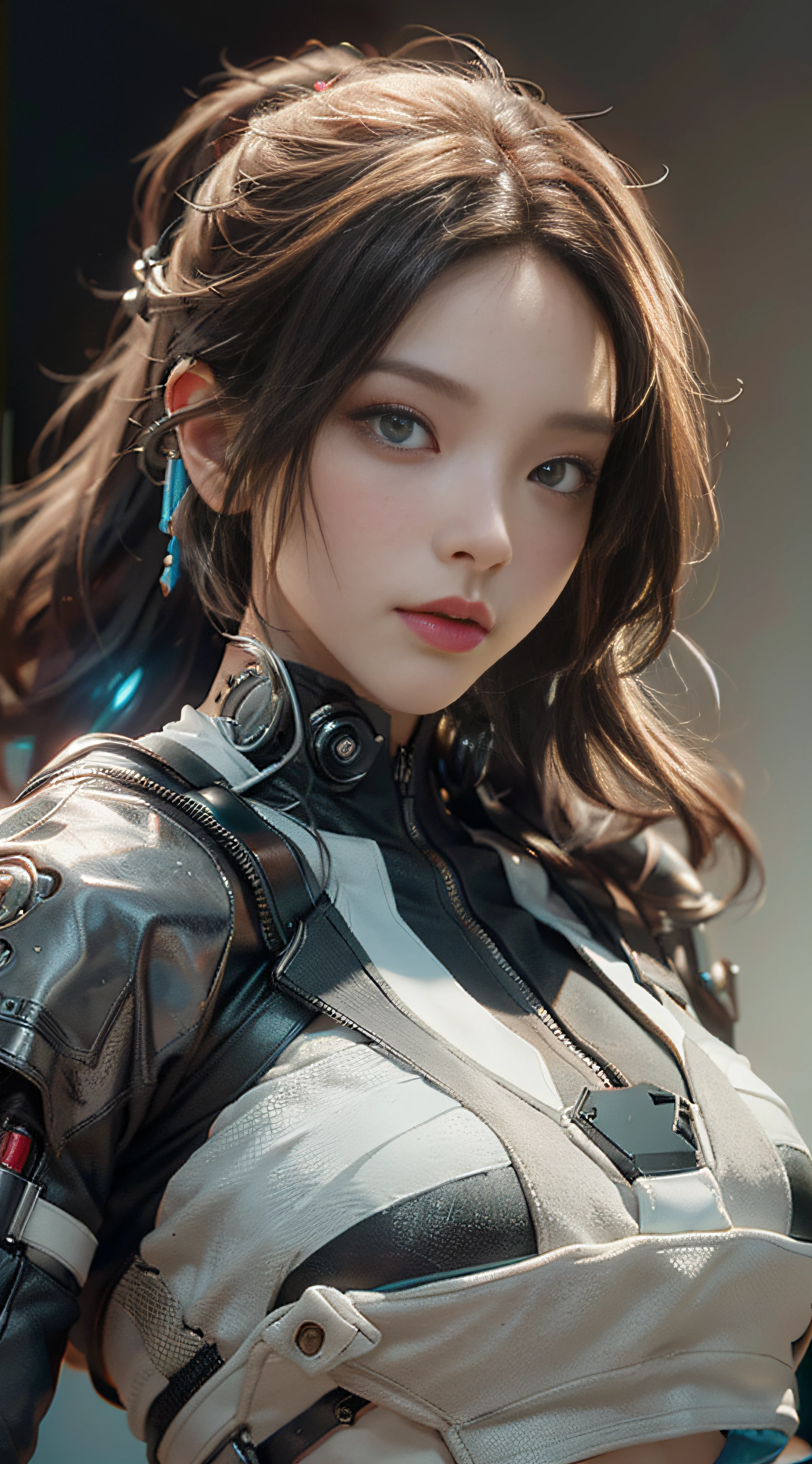 ((Best quality)), ((masterpiece)), (detailed:1.4), 3D, an image of a beautiful cyberpunk female,HDR (High Dynamic Range),Ray Tracing,NVIDIA RTX,Super-Resolution,Unreal 5,Subsurface scattering,PBR Texturing,Post-processing,Anisotropic Filtering,Depth-of-field,Maximum clarity and sharpness,Multi-layered textures,Albedo and Specular maps,Surface shading,Accurate simulation of light-material interaction,Perfect proportions,Octane Render,Two-tone lighting,Wide aperture,Low ISO,White balance,Rule of thirds,8K RAW,