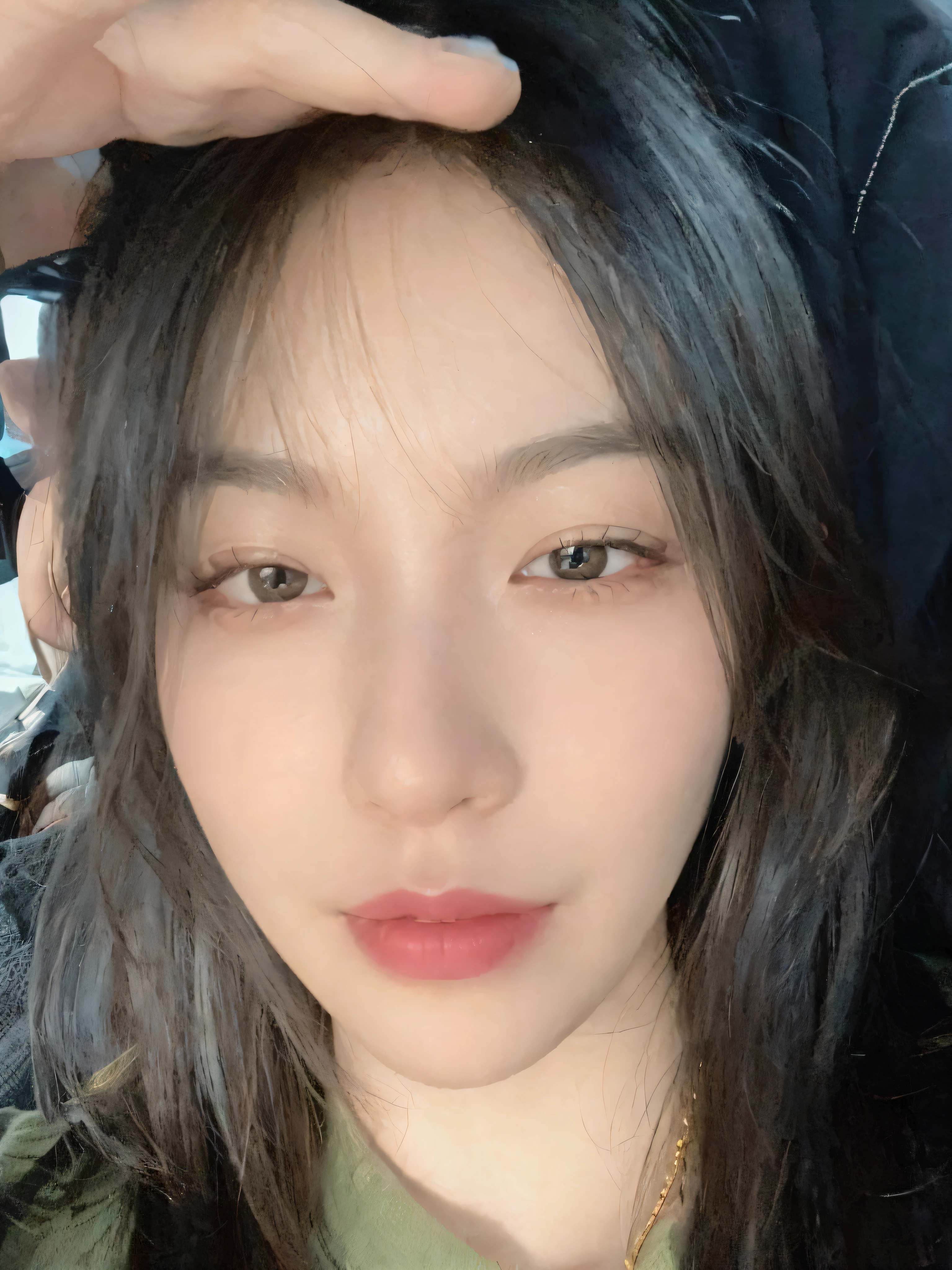 Nice hairstyle,thick black hair,photorealistic eye,Nice detail eyes,(Realistic skin),Beautiful skins,(Sweaters),absurd res,enticing,超高分辨率,Ultra photo realsisim,The is very detailed,the golden ratio,Epic