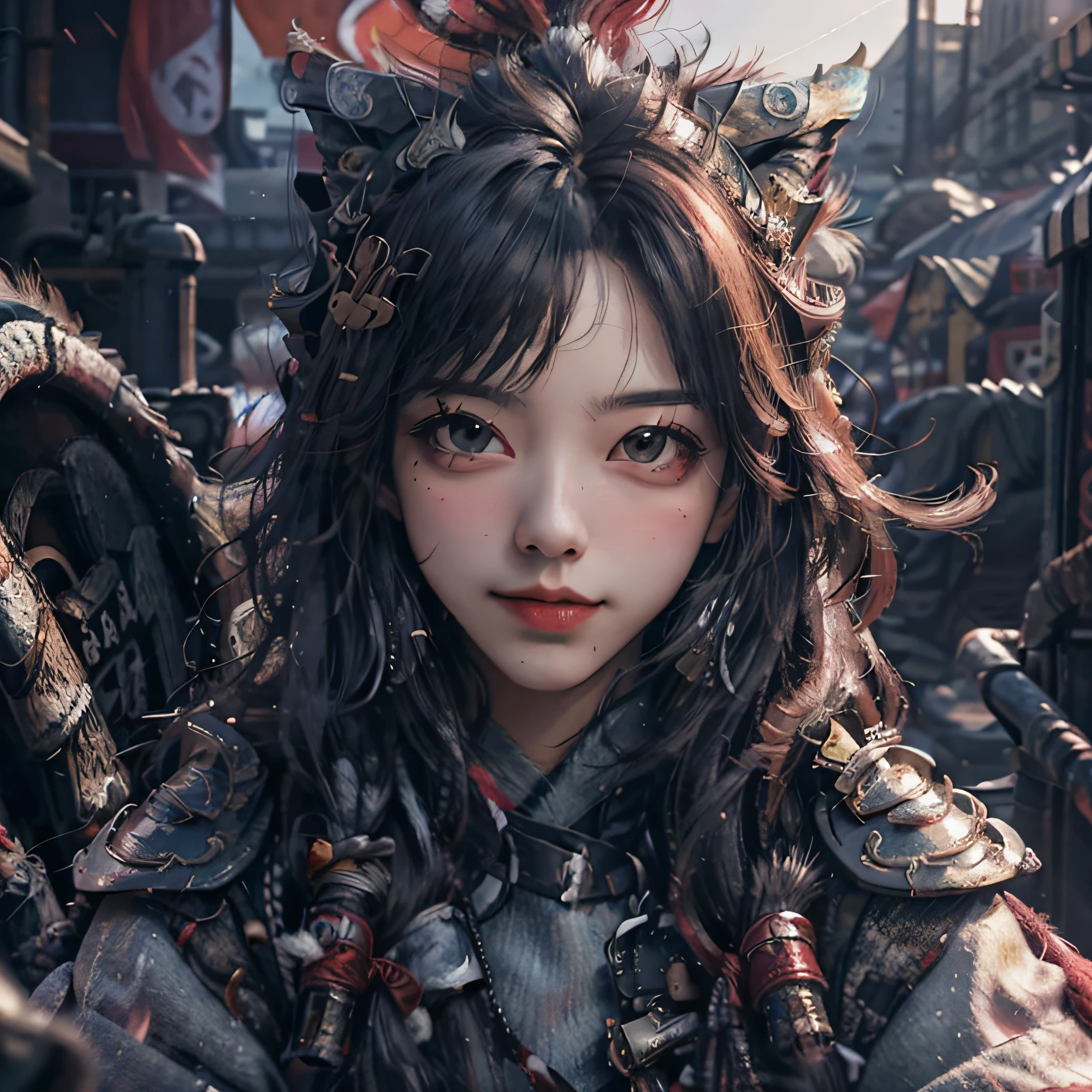 solid circle eyes, light smile, ear blush, fang, drop shadow, anaglyph, tachi-e, pov, atmospheric perspective, 8k, super detail, ccurate, best quality, UHD, 8k --auto