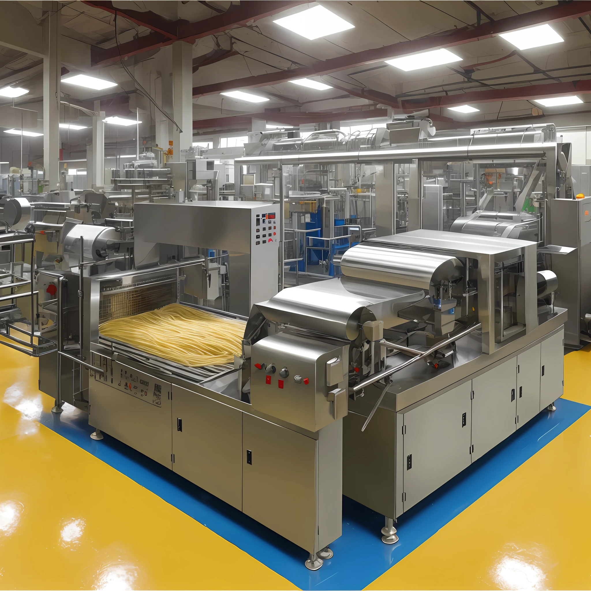 Noodle production line Crystal vermicelli Potato noodles Processing equipment Workshop Epoxy floor Bright --auto