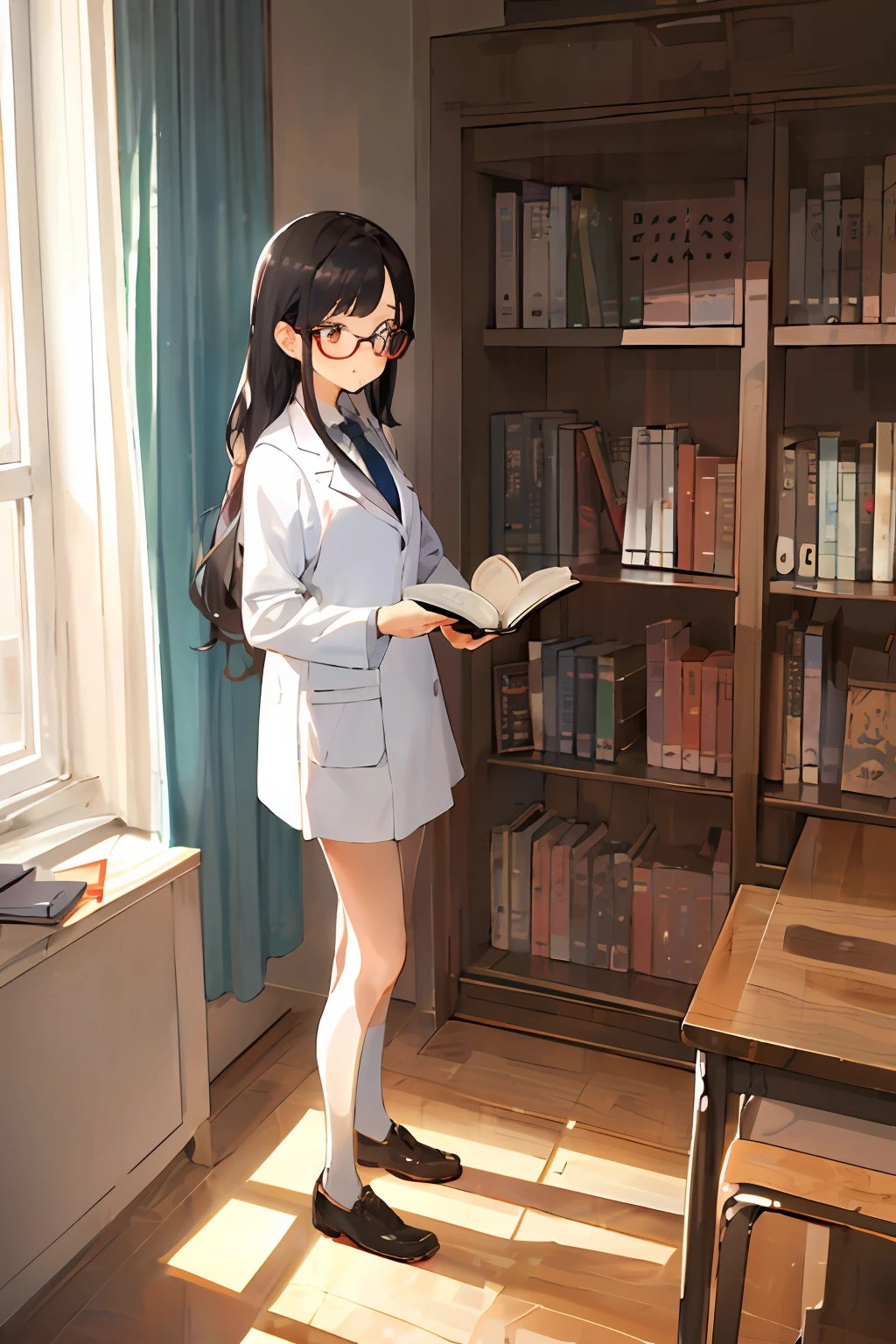 schoolgirls,Manteau blanc
