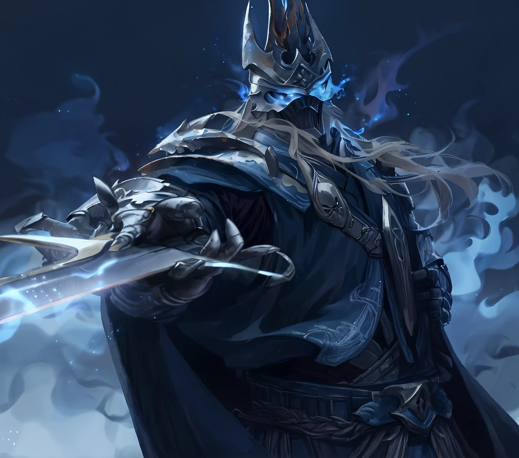 (超高分辨率,ultra - detailed)Flame element,Holding a flaming sword,Flames erupted from the gaps in the armor,Flame element background
