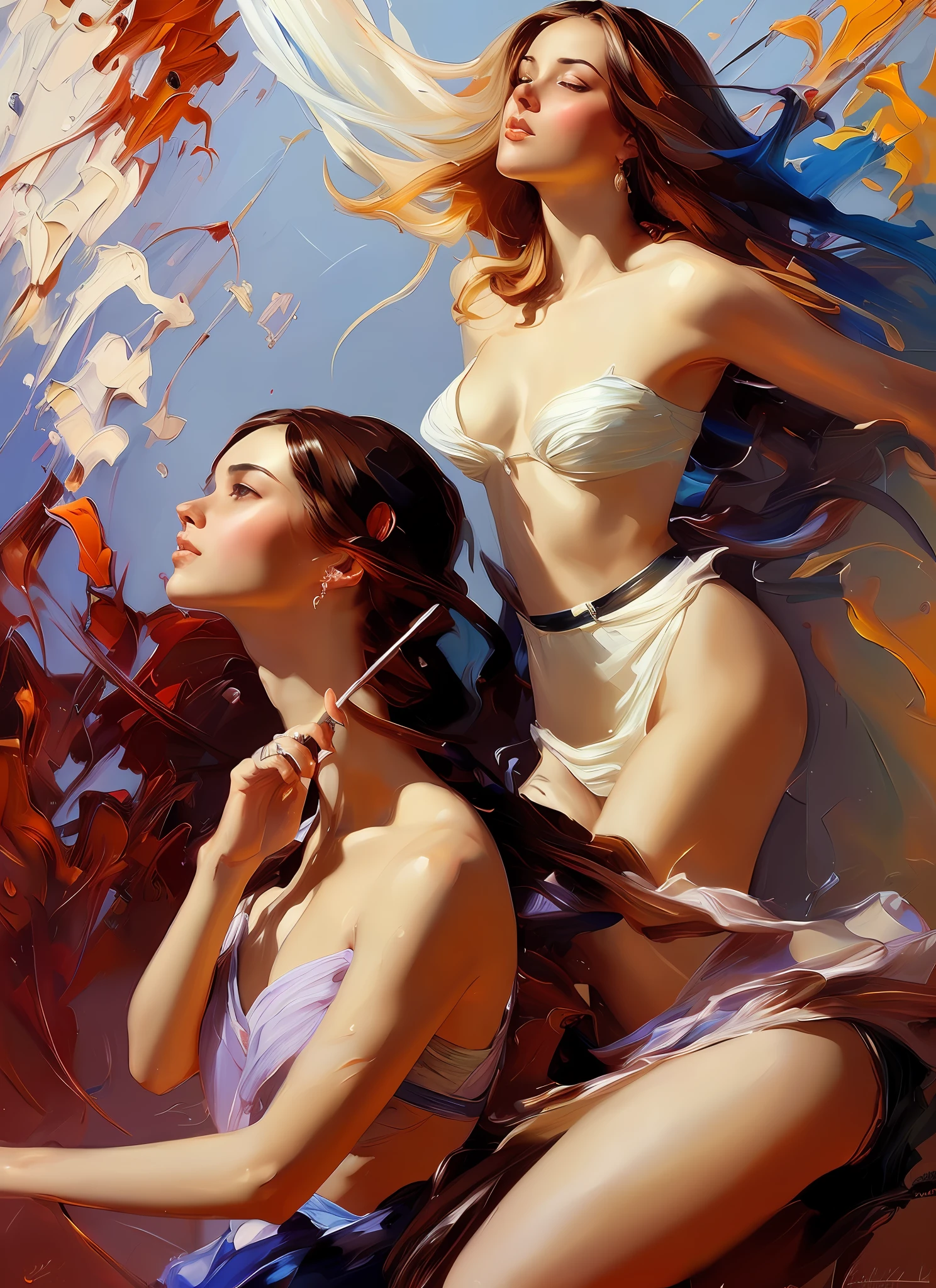 masterpiece, best quality, Beautiful (sks rock star) appearing from colorful liquid oil paint, swirling paint, cinematic lighting, by karol bak, full body posing, angelababy, ((painting, canvas, fine art)), detailed, (fantasy art), cool, ((digital art)), (digital illustration), 4k, trending on artstation, trending on cgsociety, cinematic, agfacolor, low coloration, Norman Rockwell, Franz Xaver Winterhalter, Jeremy Mann, Artgerm, Ilya Kuvshinov, Anges Cecile, Michael Garmash