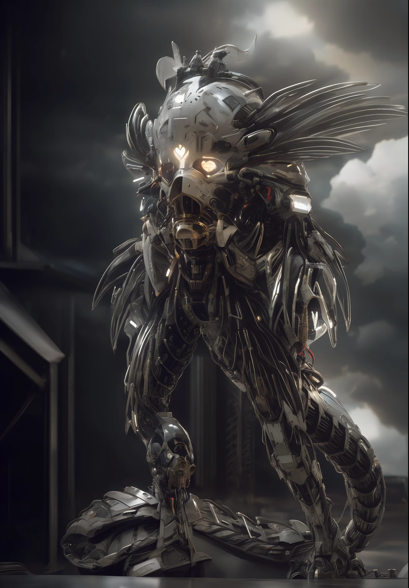 Hellbound Heart alien humanoids ufo, zombi   terminator, demonic eyes, gas mask,  cyborg, giger, sci fi gadgets helmet mask, body hand back leg, LEDs on armor, medieval rags of clothing, intricate abstract. intricate artwork, by tooth wu, wlop, beeple, octane render, trending on artstation, greg rutkowski very coherent symmetrical artwork. cinematic, key art, hyper realism, high detail, octane render, 8 k,