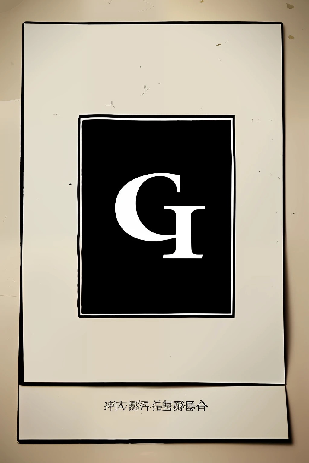 Tand the letter G alone create a corporate trademark。In black and white、Tand only the letter G、