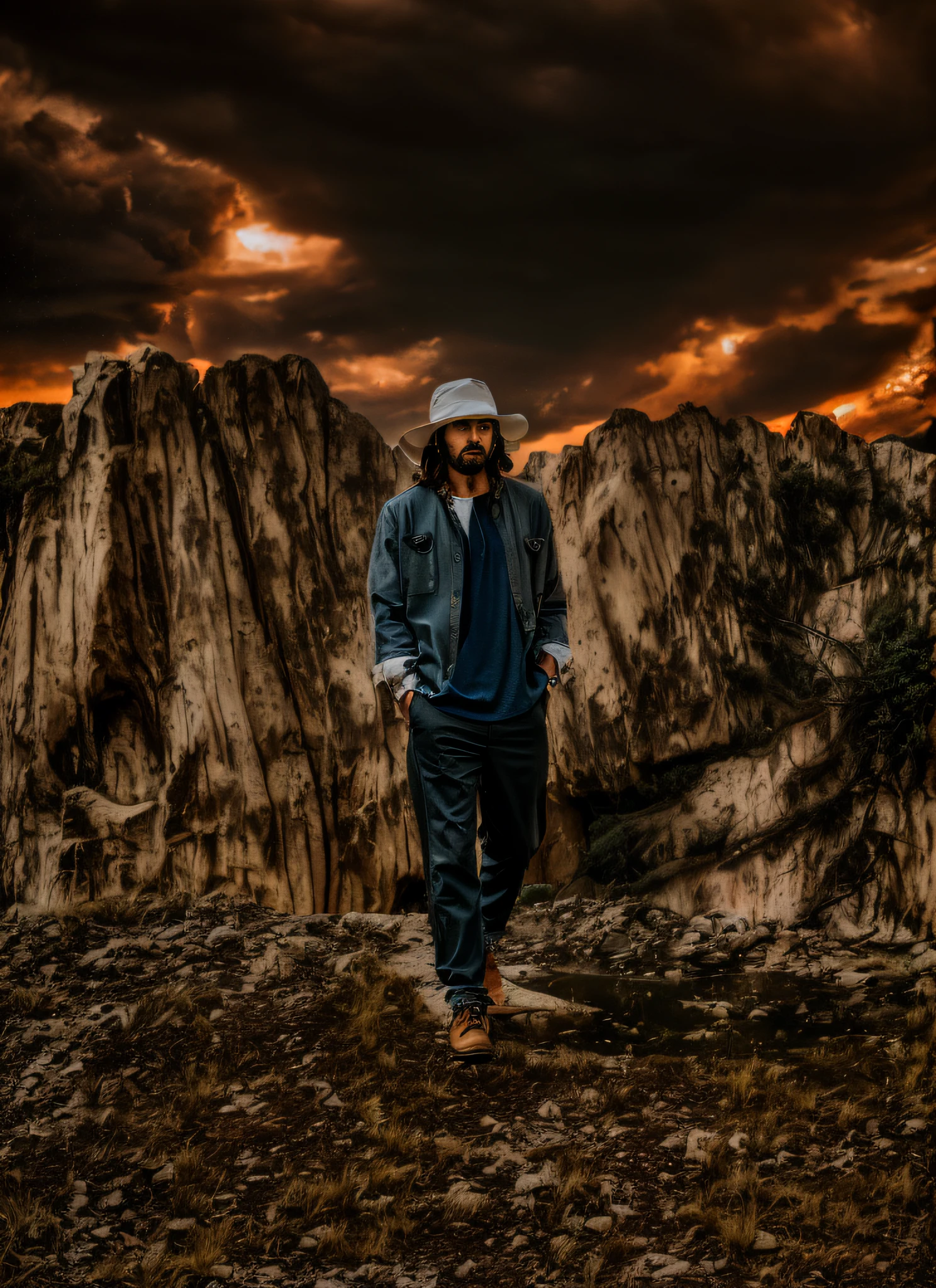 portrait of modern day Jesus, cinematic lighting, depth of field, bokeh, realism, photorealistic, hyperrealism, professional photography, uhd, dslr, hdr