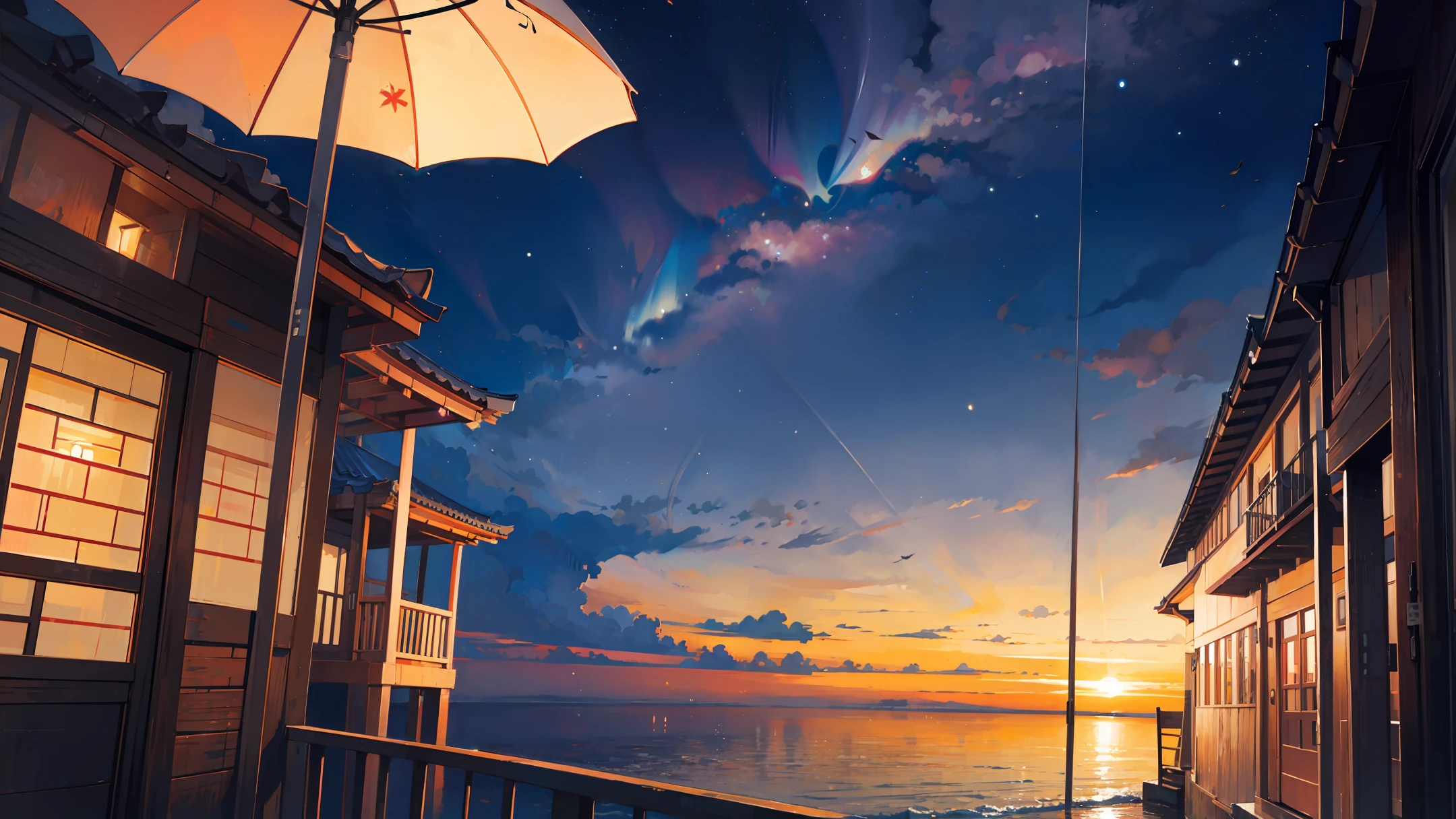 evening、Mare、Alone