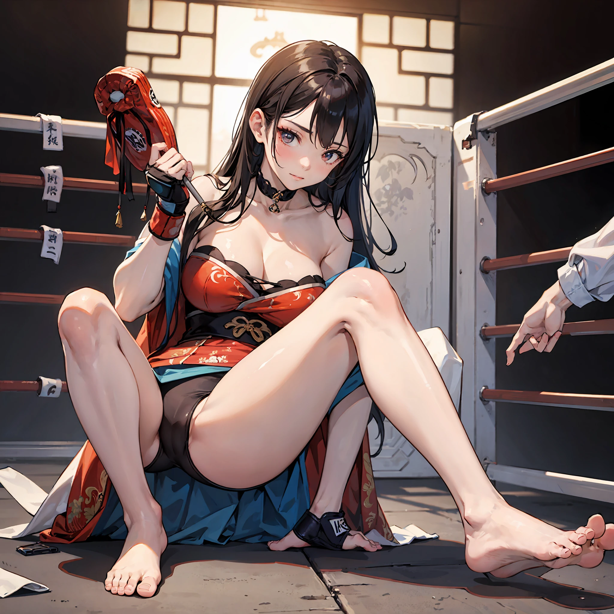 Girls' mixed martial arts，Barefoot，Oriental Maiden --auto