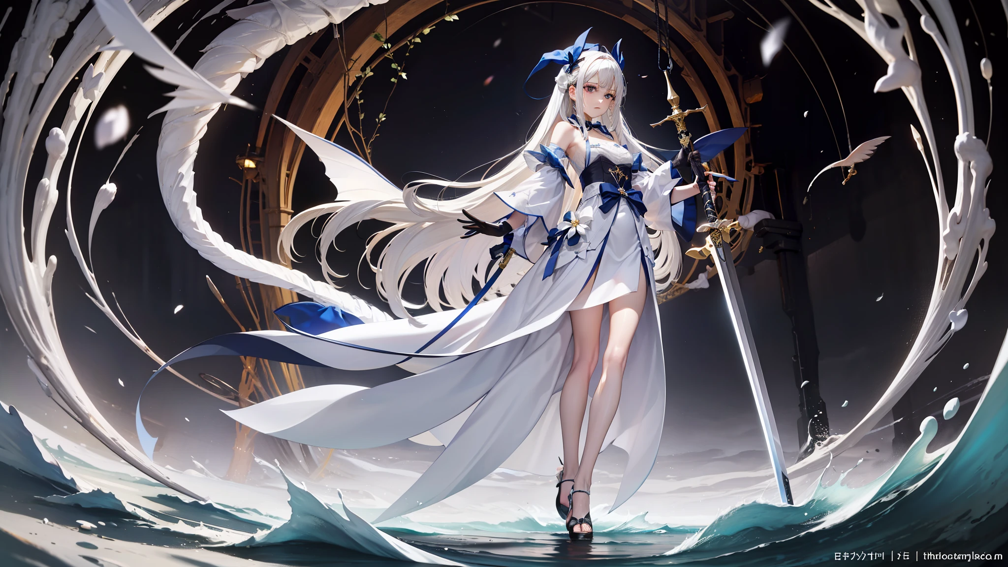 A white holy sword