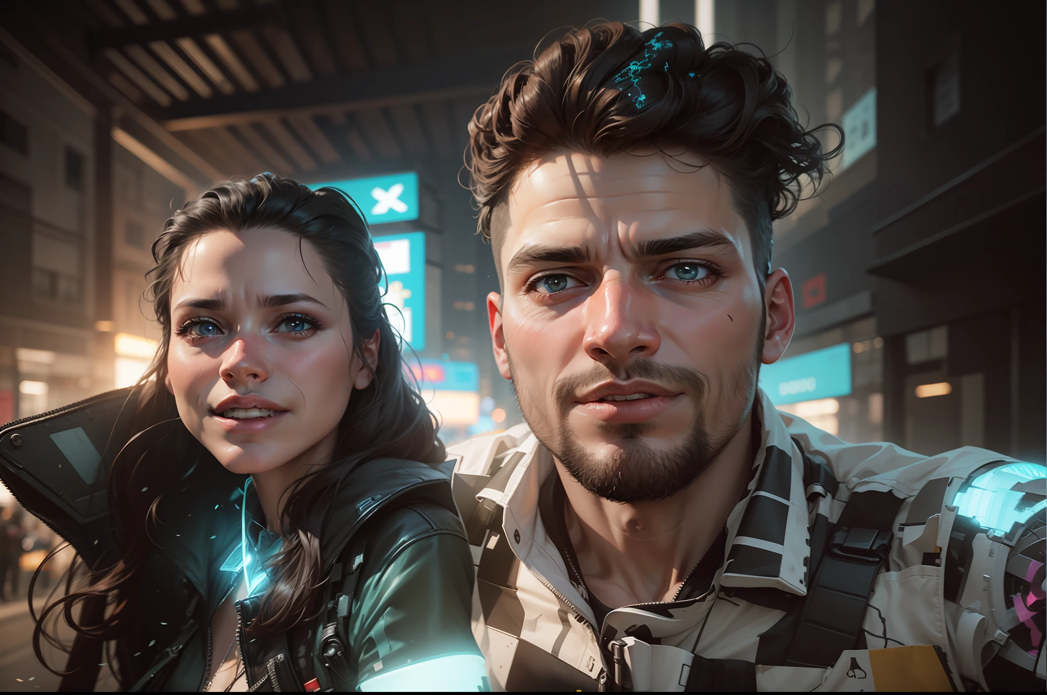 Change background cyberpunk , realistic face, 8k, ultra realistic