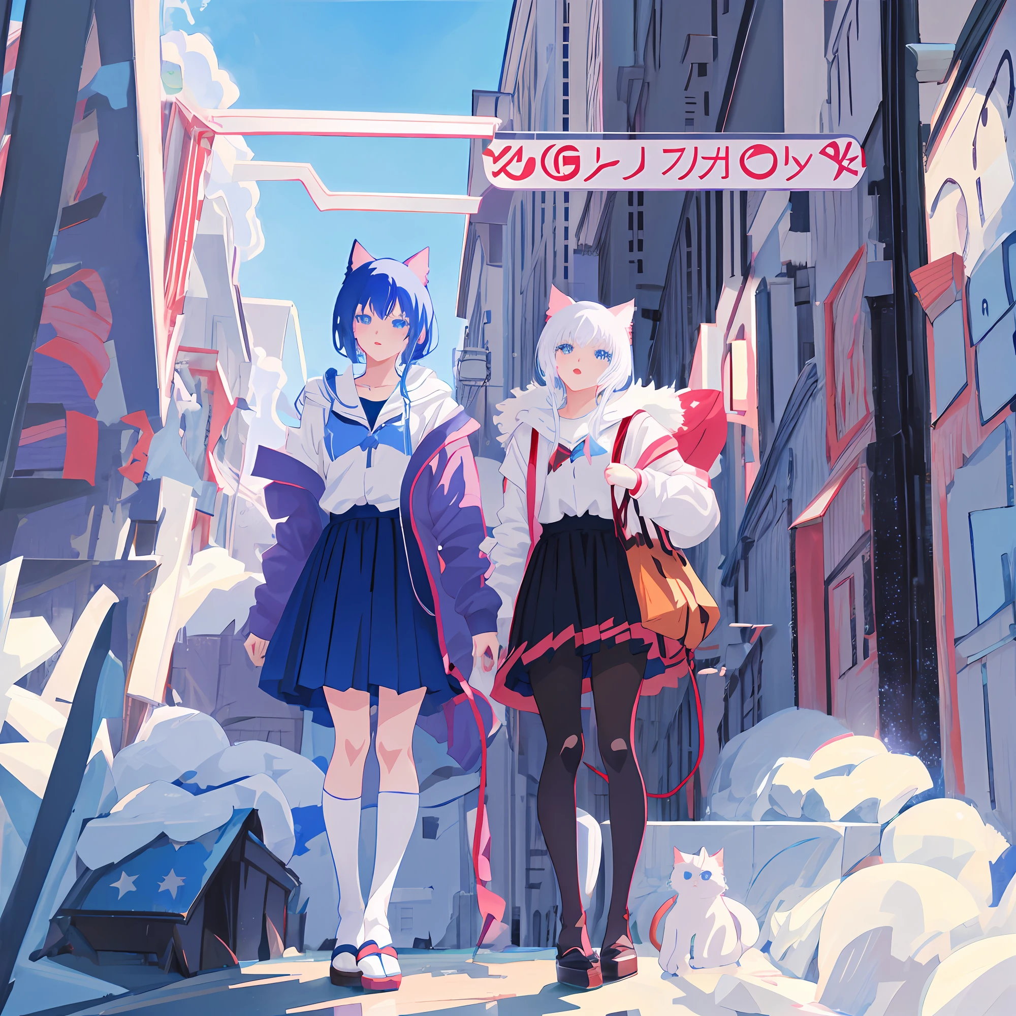 anime cat with blue eyes and stars in the background, anime cat, anime visual of a cute cat, realistic anime cat, cute detailed digital art, anime art wallpaper 4 k, anime art wallpaper 4k, very very beautiful furry art, beautiful anime catgirl, very beautiful anime cat girl, 4 k manga wallpaper, cute anime catgirl, anime art wallpaper 8 k
