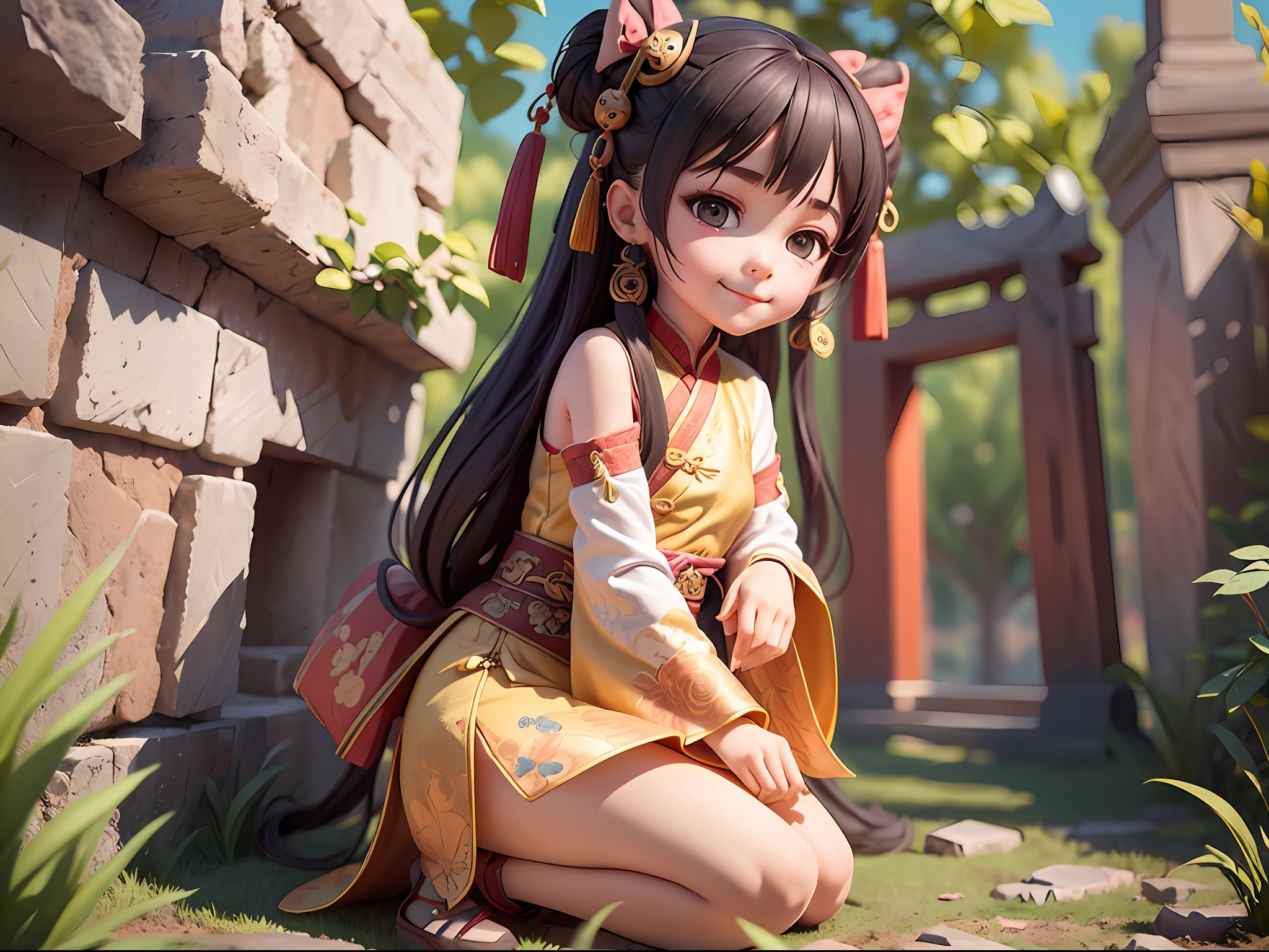 A ,pervert smirk,foolish,Ancient Chinese style,art stations, ...............CGI_Animate
