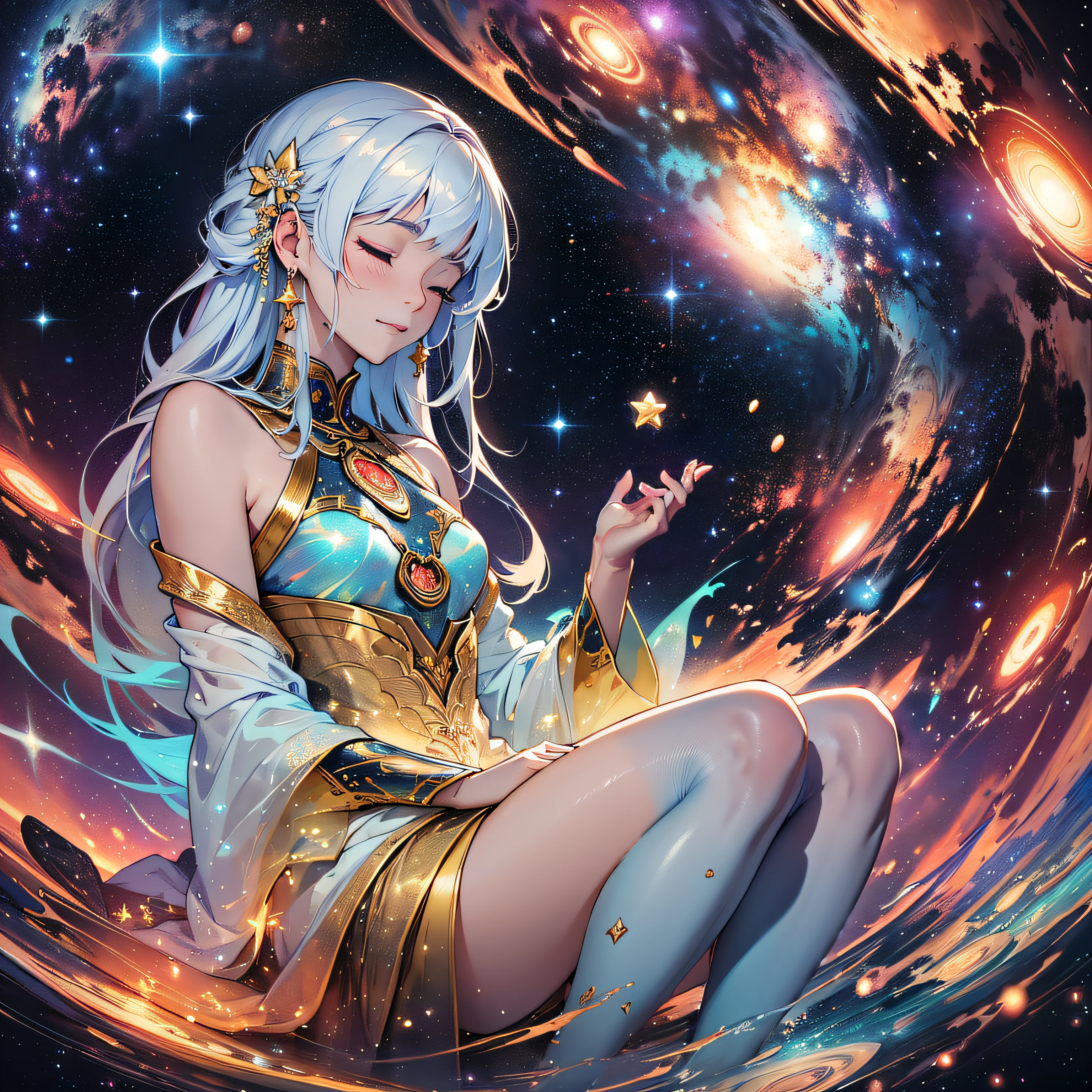 A yellow star glowing intensely