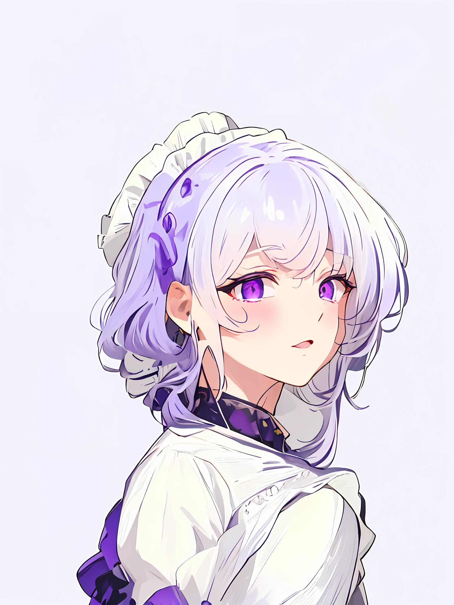 RAW,tmasterpiece,ultra fine photos,,best qualtiy,超高分辨率,stunningly beautiful,dynamicposes,delicated face,vibrant eyes,(seen from the side)untidy,opulent,milkyW,Lolita prostitute,purple color-theme,white scrunchie,ear studs