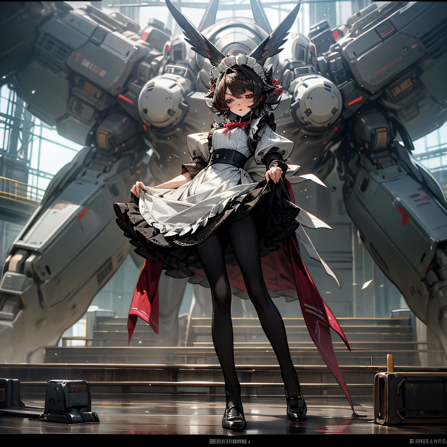 mechs,Kizi,black pantyhoses,Maids wear --auto