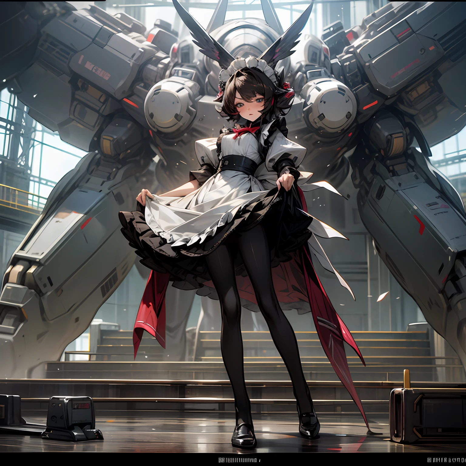 mechs,Kizi,black pantyhoses,Maids wear --auto