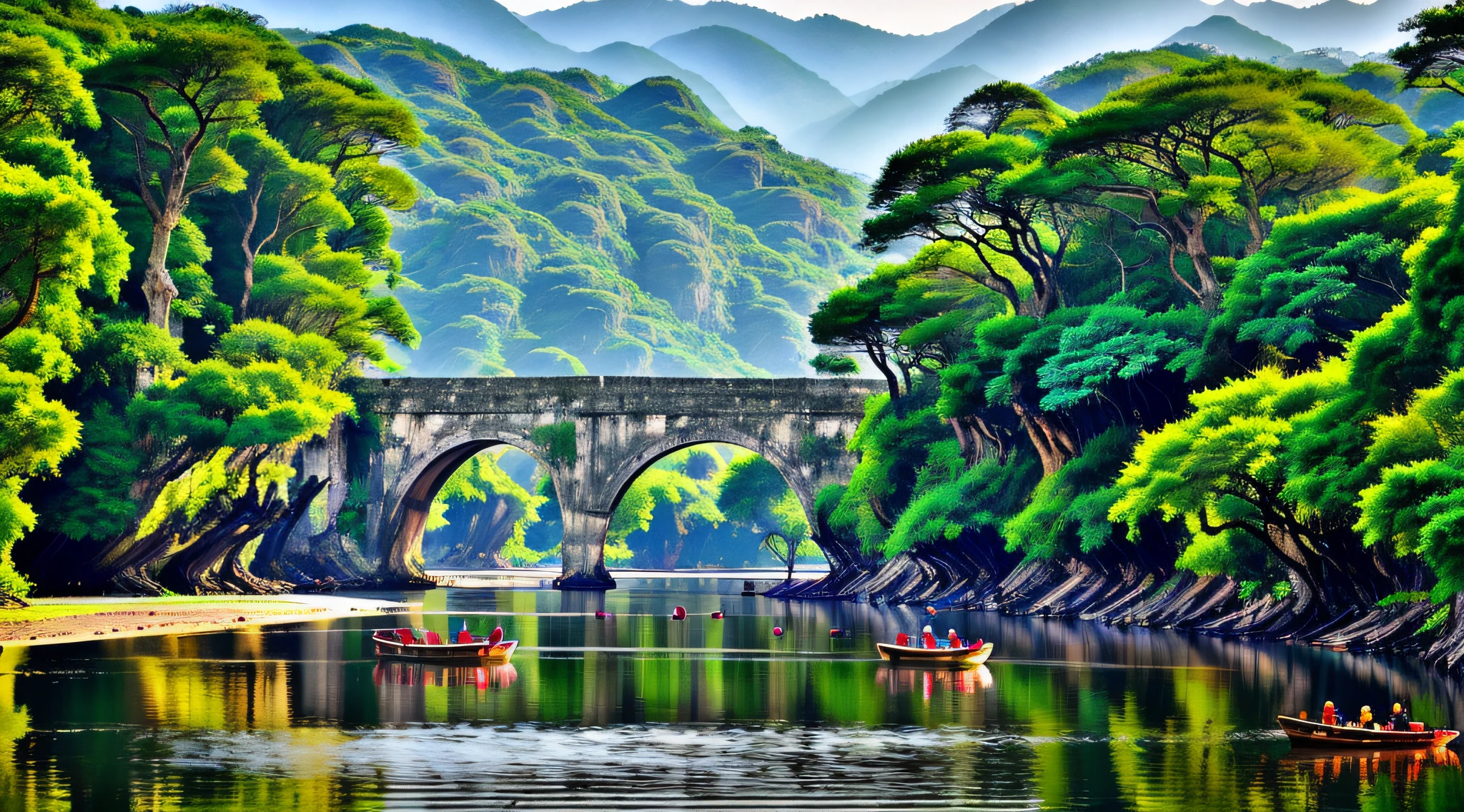 Guangxi Hechi landscape is a world