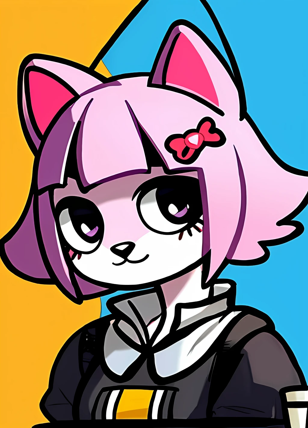 Two-dimensional cat-eared girl