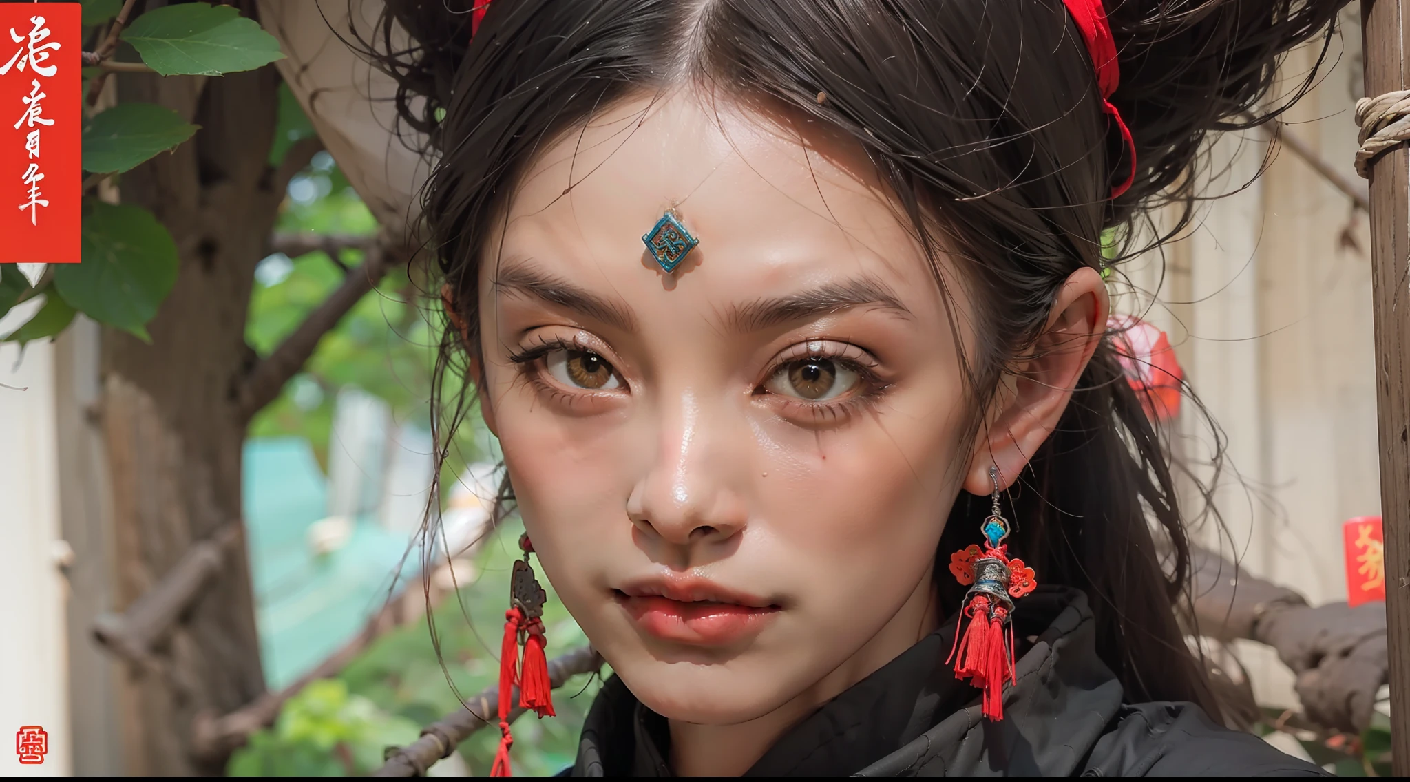 Chinese Wind Taoist Female Samurai,face repair,Ultra clear 4K,