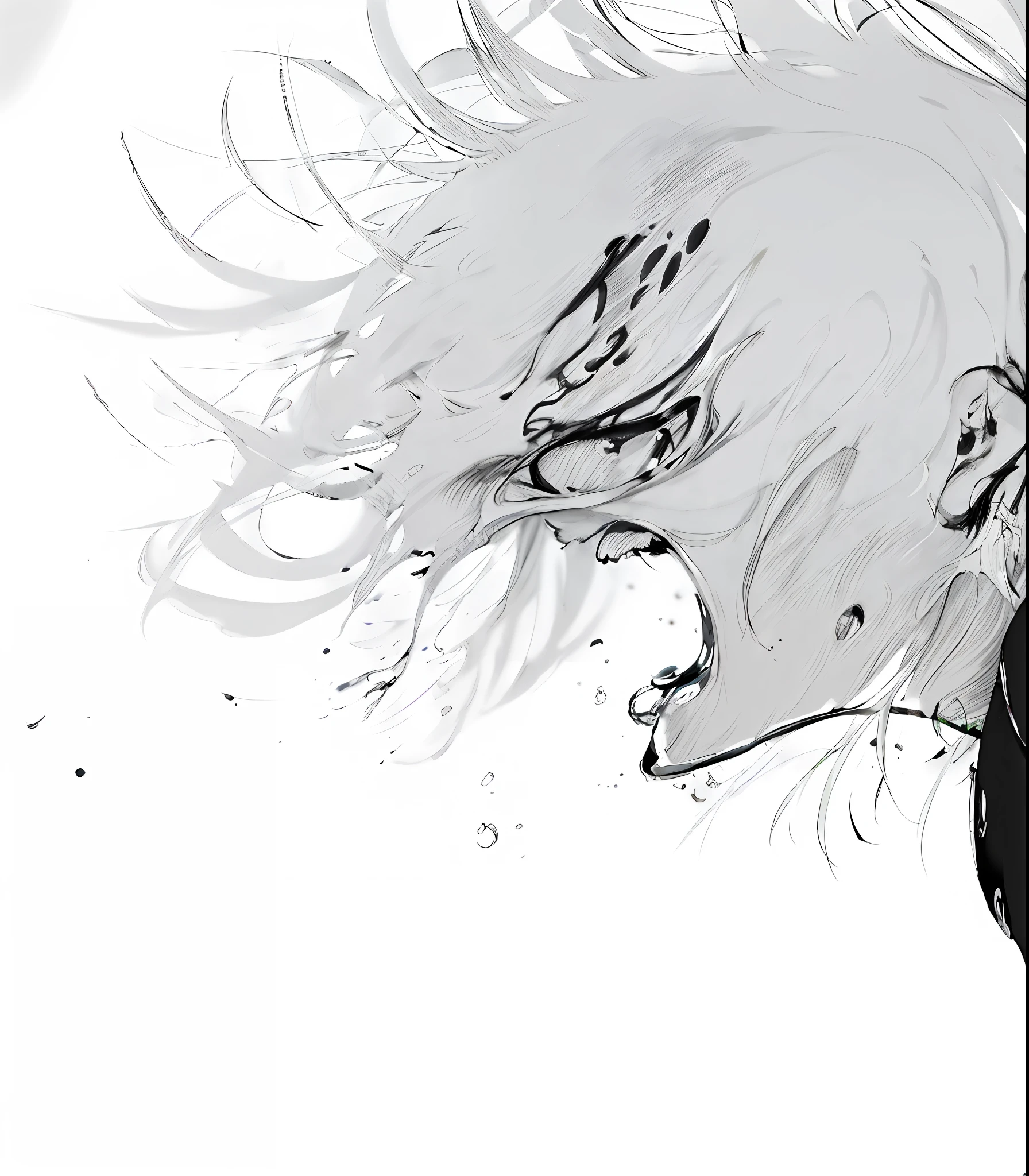 Anime characters with white hair, black eyes, black jacket, 4k manga wallpapers, black and white manga style, tsutomu nihei art, Tsutomu Nihei style, Best anime 4k konachan wallpaper, 4K anime wallpaper, Tokyo Ghoul, Anime art wallpaper 4k, Anime art wallpaper 4 K, Anime wallpaper 4 k