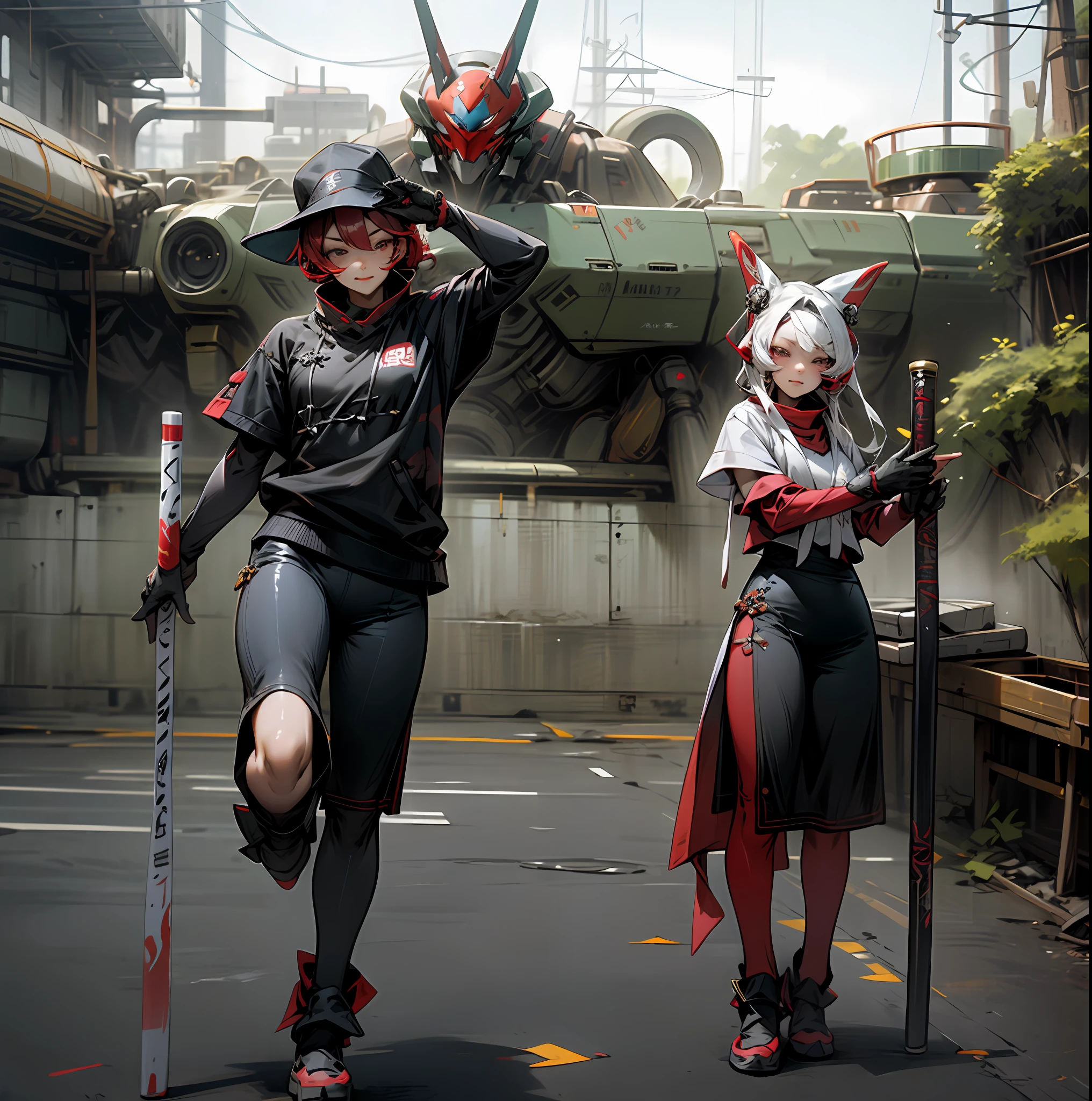 Best quality, A high resolution, Wuxia, Mech costumes,Keep the face,