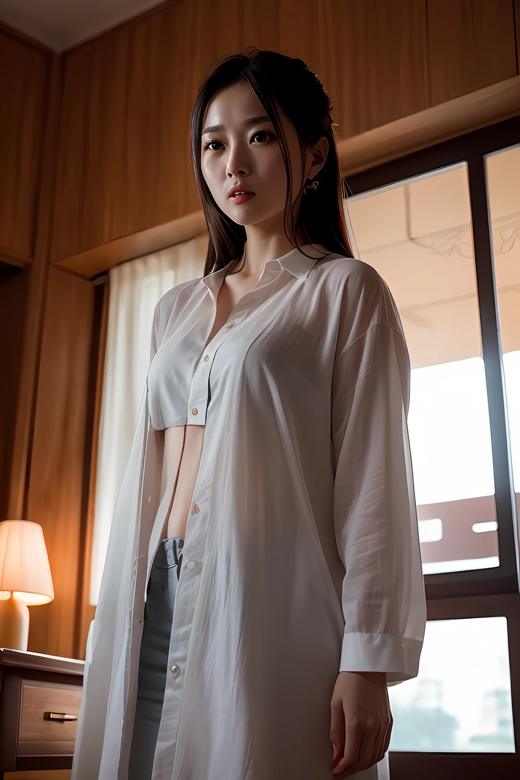 Ning Yao's appearance is very beautiful,It's just that the heroic temperament that is full of transparency overshadows the fat powder qi,It makes people look a little cold