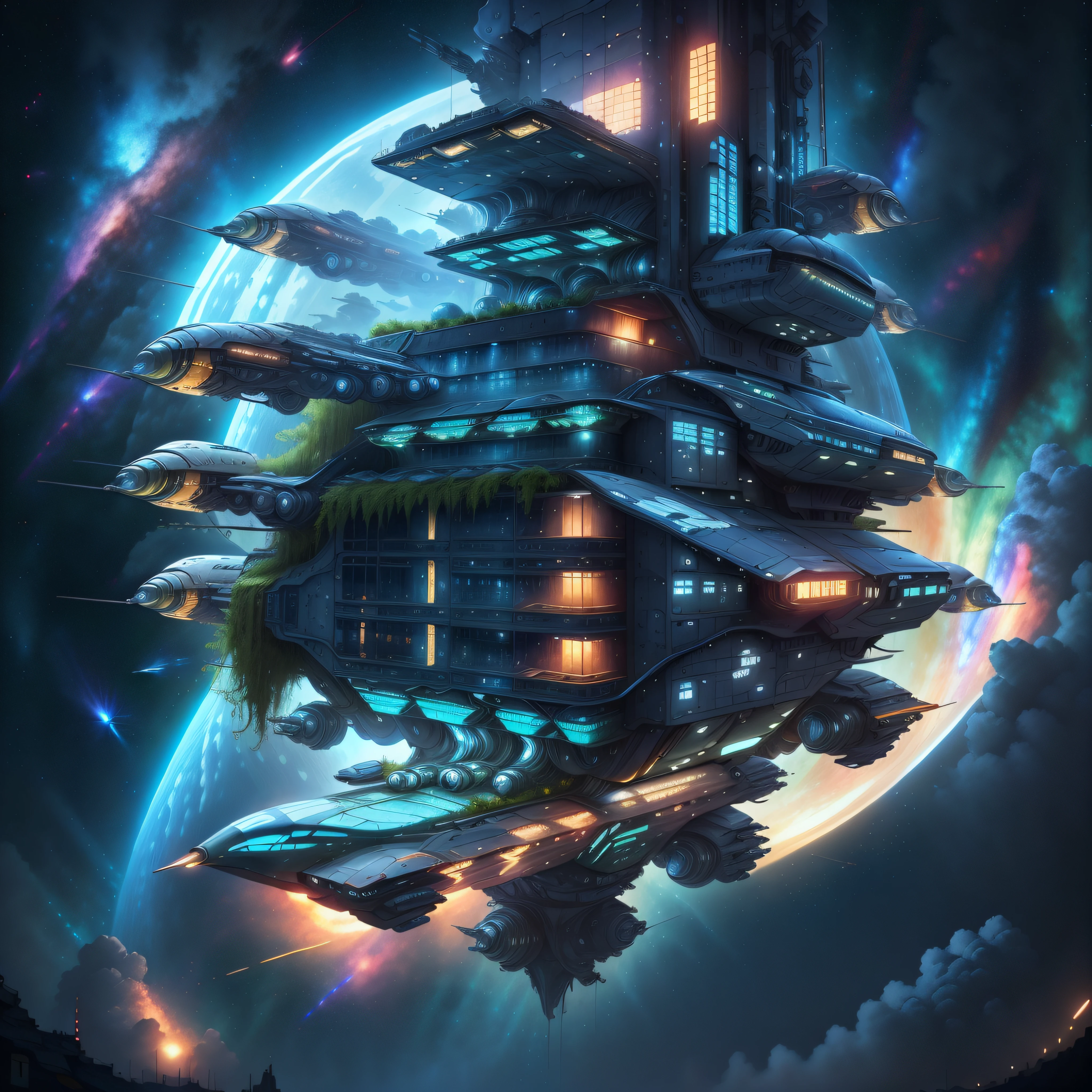 spaceship war galaxy