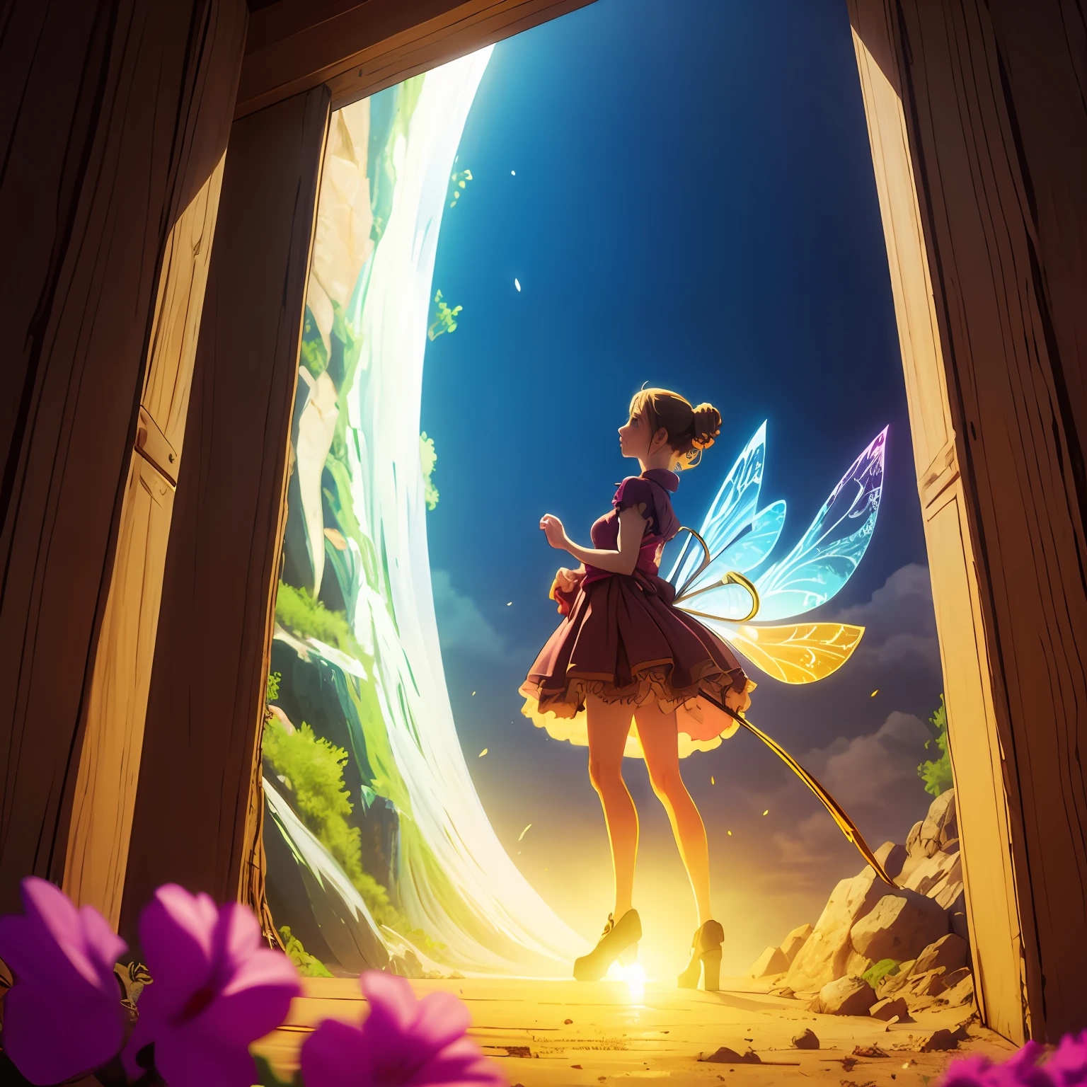 Golden cicada fairy
