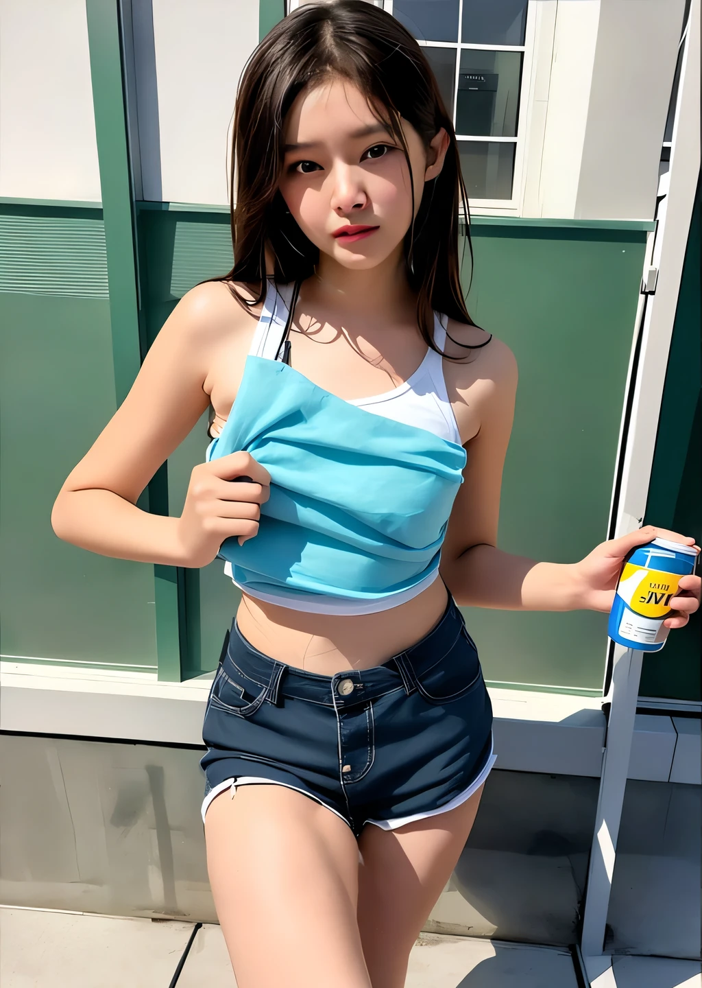 Beautiful girl's face