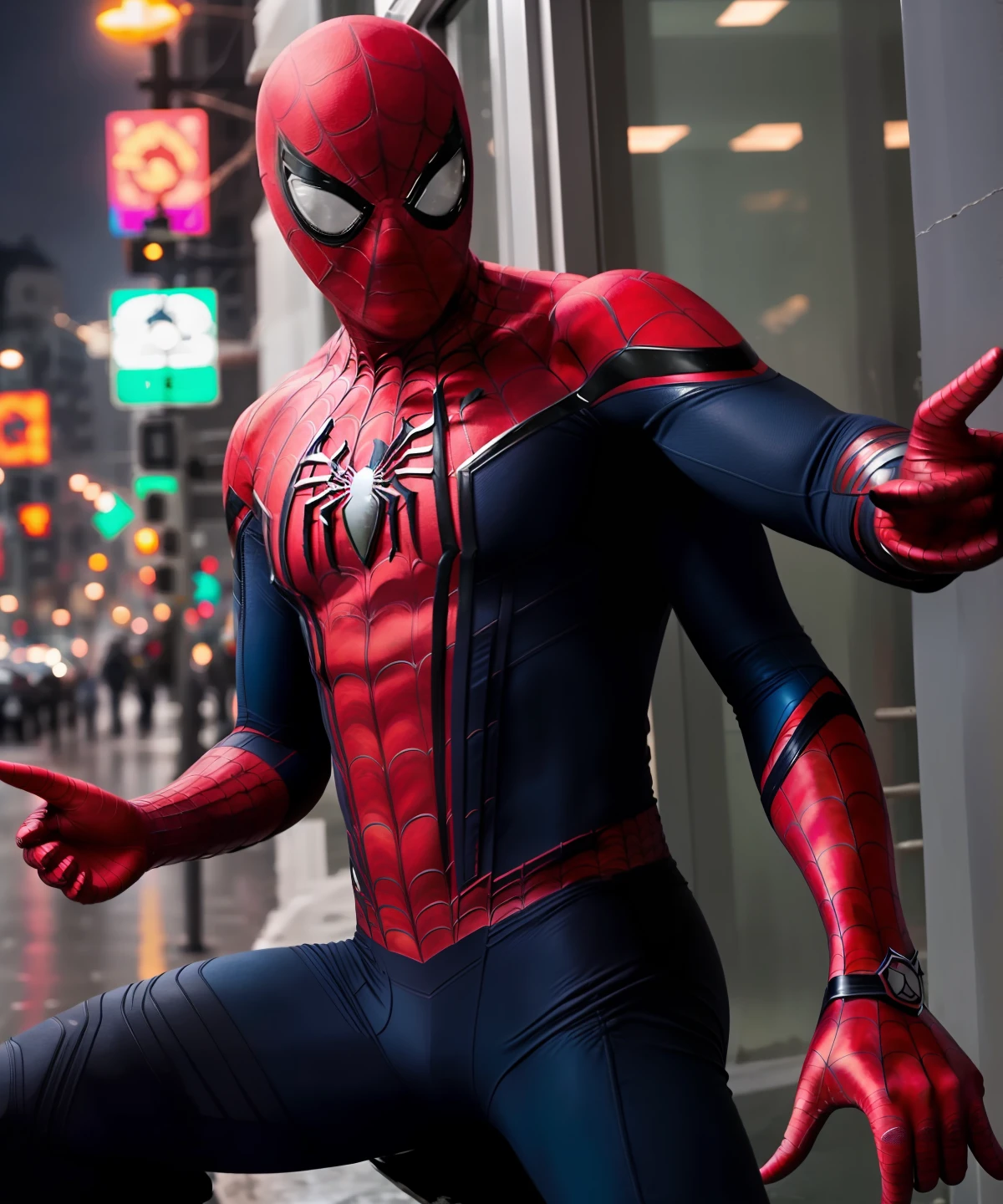 Spider-man, navio pirata, Nova York, chuva de granizo, capacete de gato